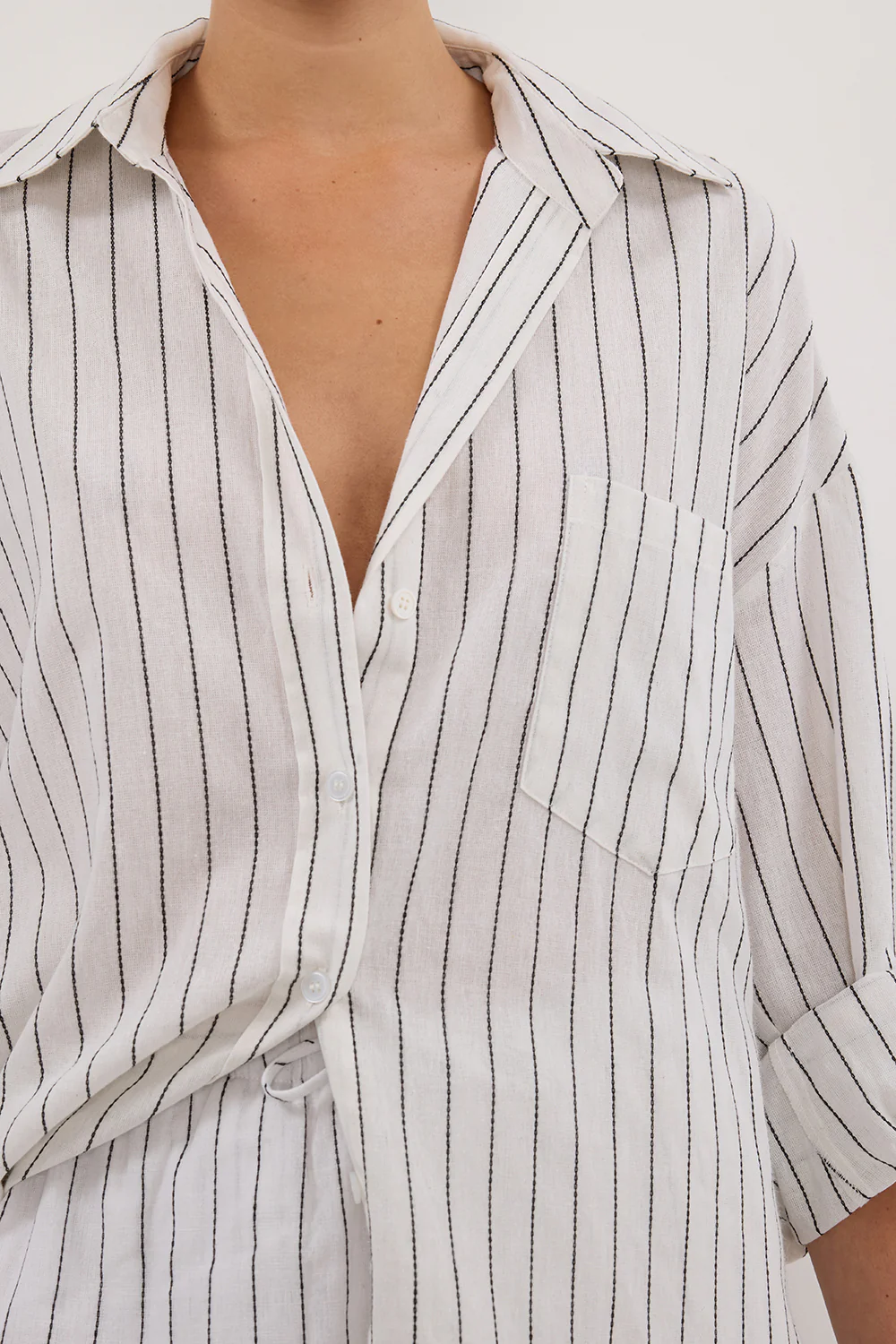 OLLIE WHITE STRIPE SHIRT - Image 6