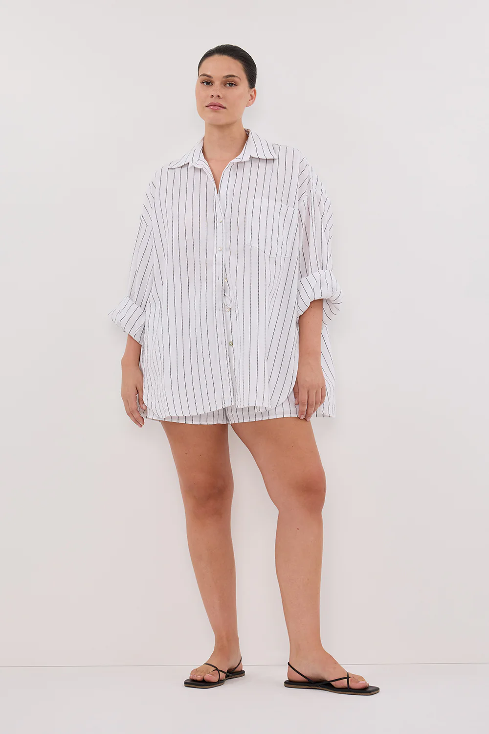 OLLIE WHITE STRIPE SHIRT - Image 7