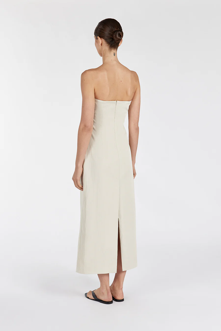OPAL OAT STRAPLESS MIDI DRESS - Image 4