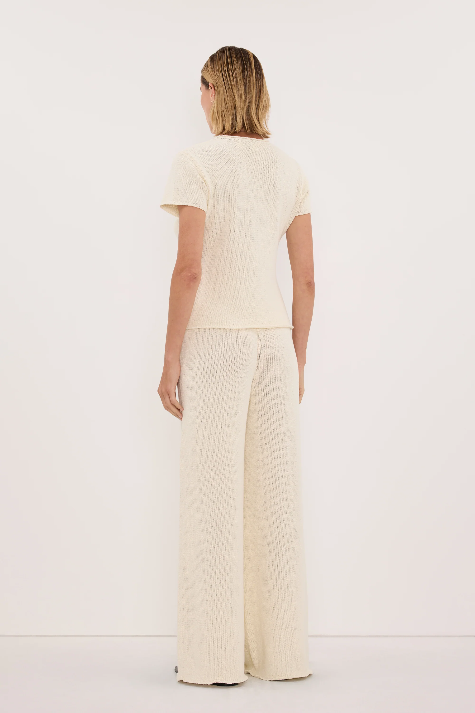 ORIA NATURAL COTTON KNIT PANT - Image 4