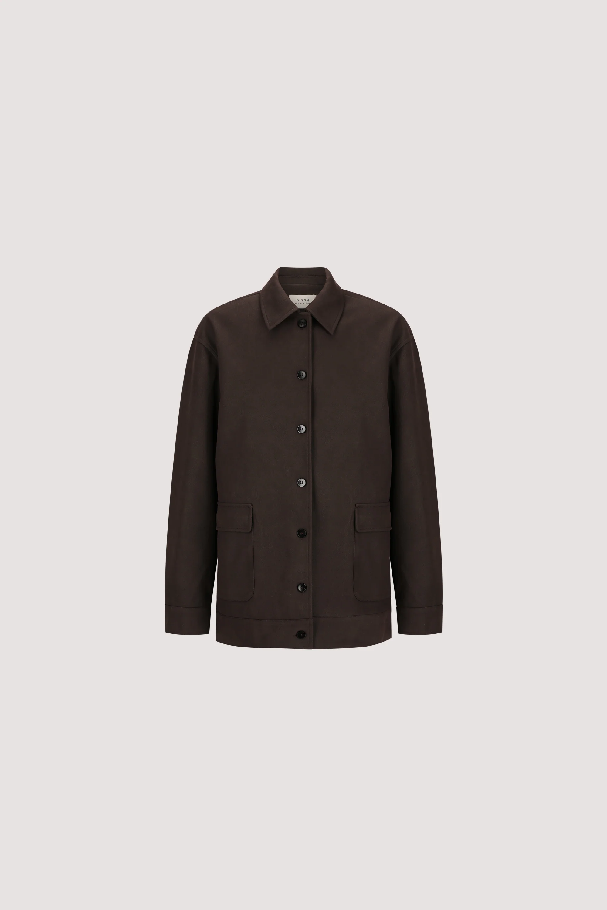 OTIS BITTER CHOC FAUX SUEDE JACKET - Image 6