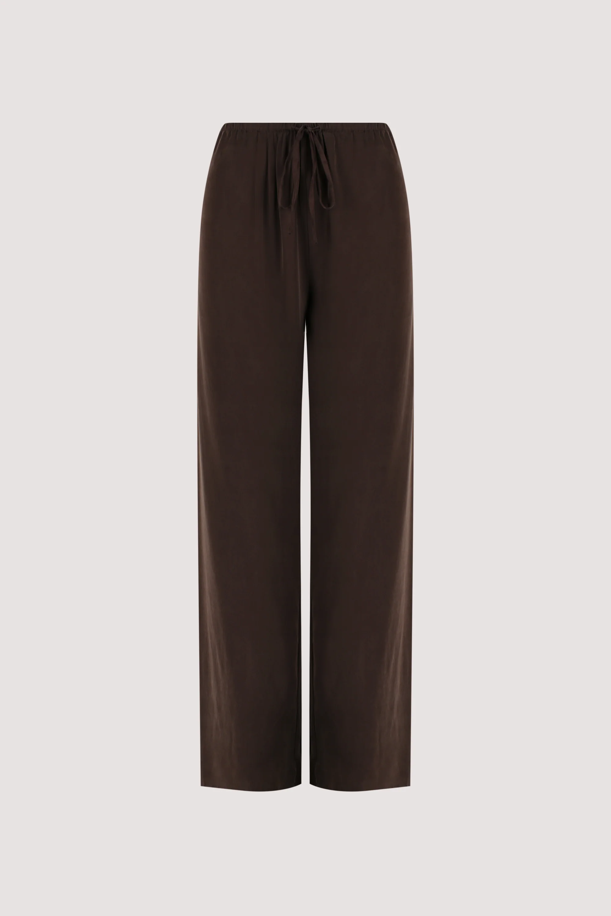 PERCY BITTER CHOC SILK PANT - Image 7