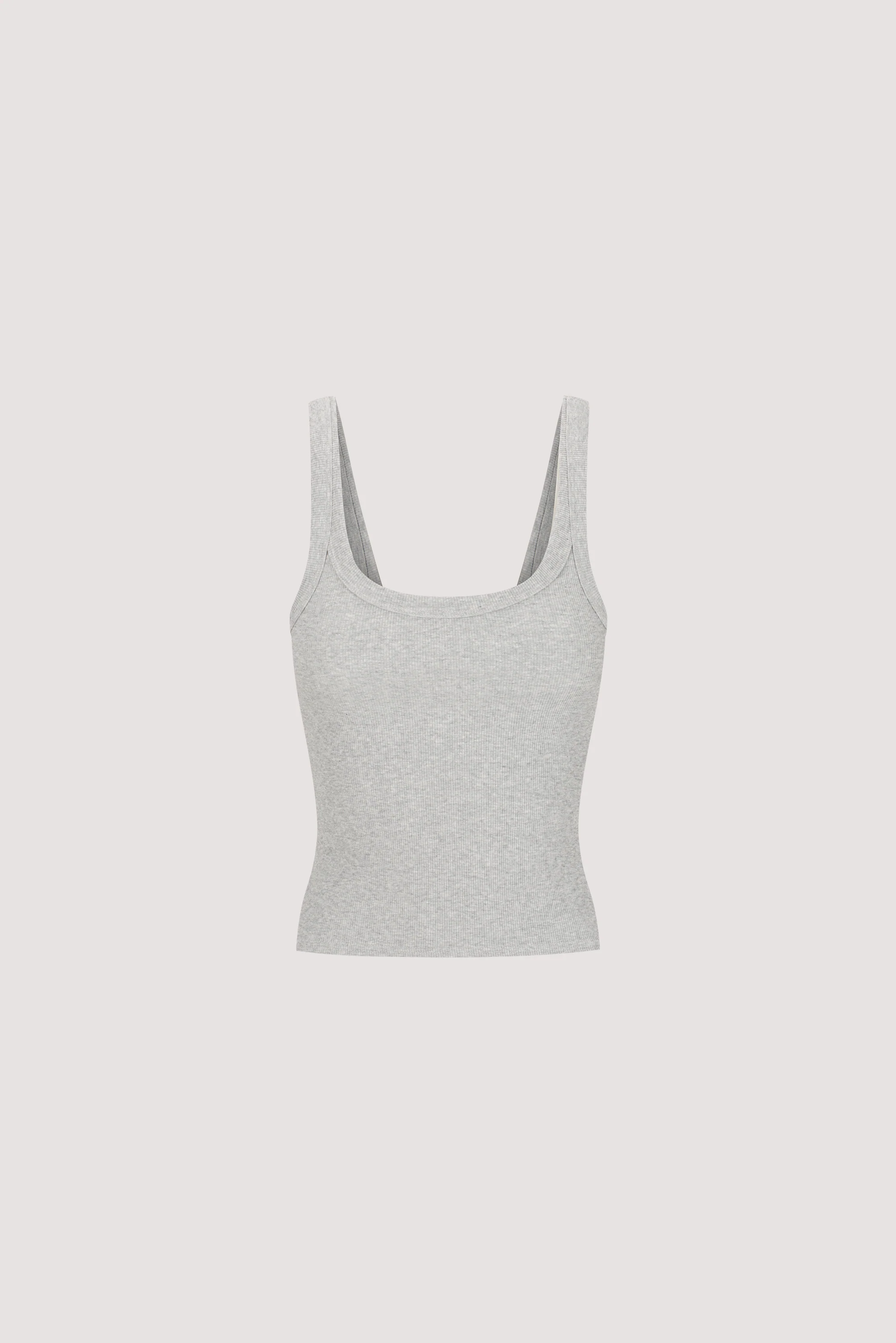 PHOEBE SILVER MARLE SCOOP NECK TANK TOP - Image 5
