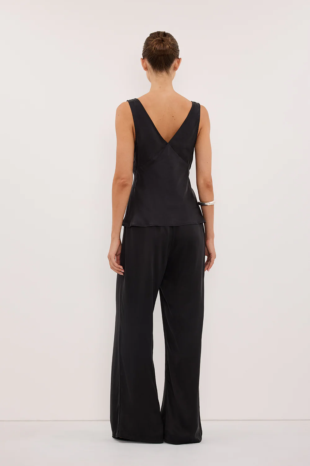PIPPA BLACK SILK PANT - Image 4