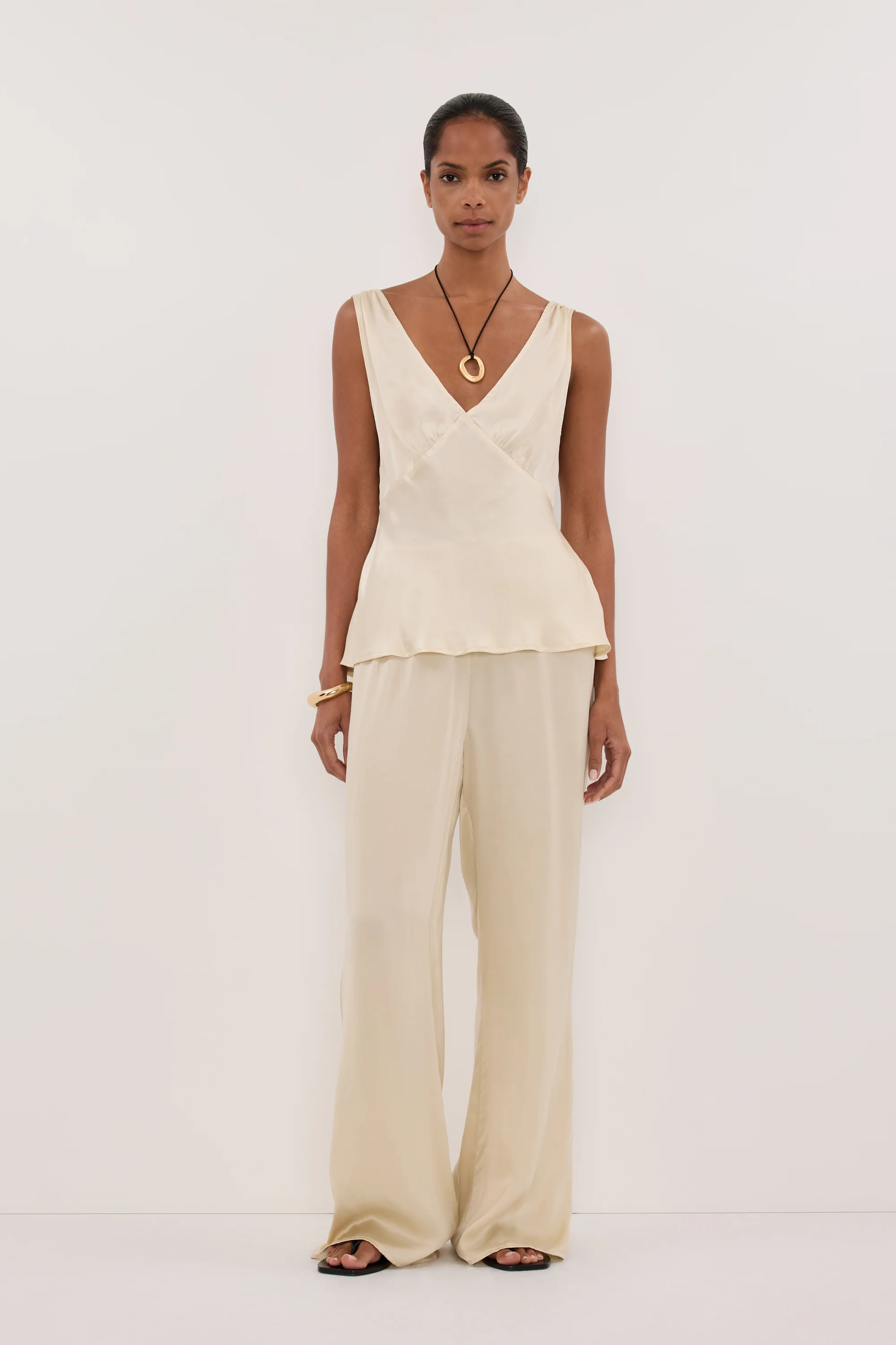 PIPPA STRAW SILK PANT