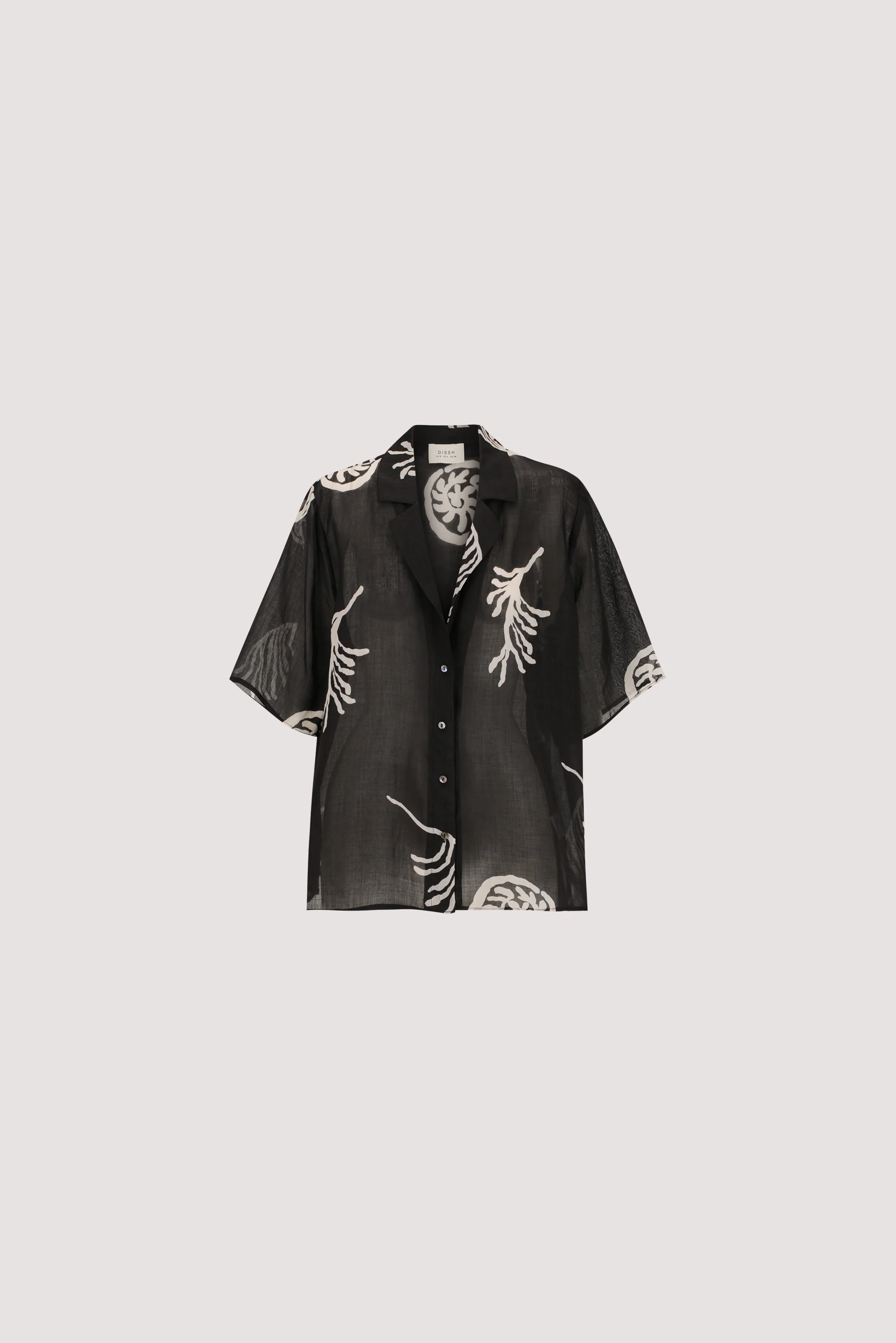POSITANO BLACK RAMIE SHIRT - Image 6
