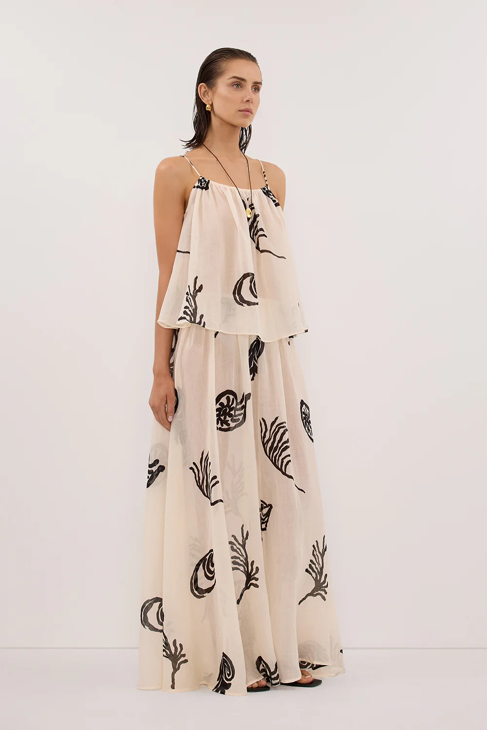 POSITANO SANDSTONE SLEEVELESS RAMIE TOP - Image 4