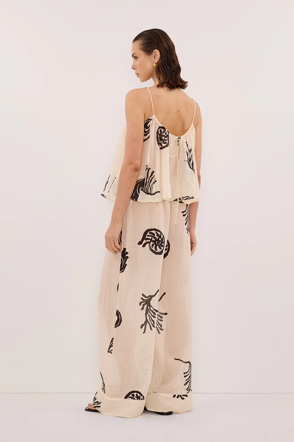 POSITANO SANDSTONE SLEEVELESS RAMIE TOP - Image 5