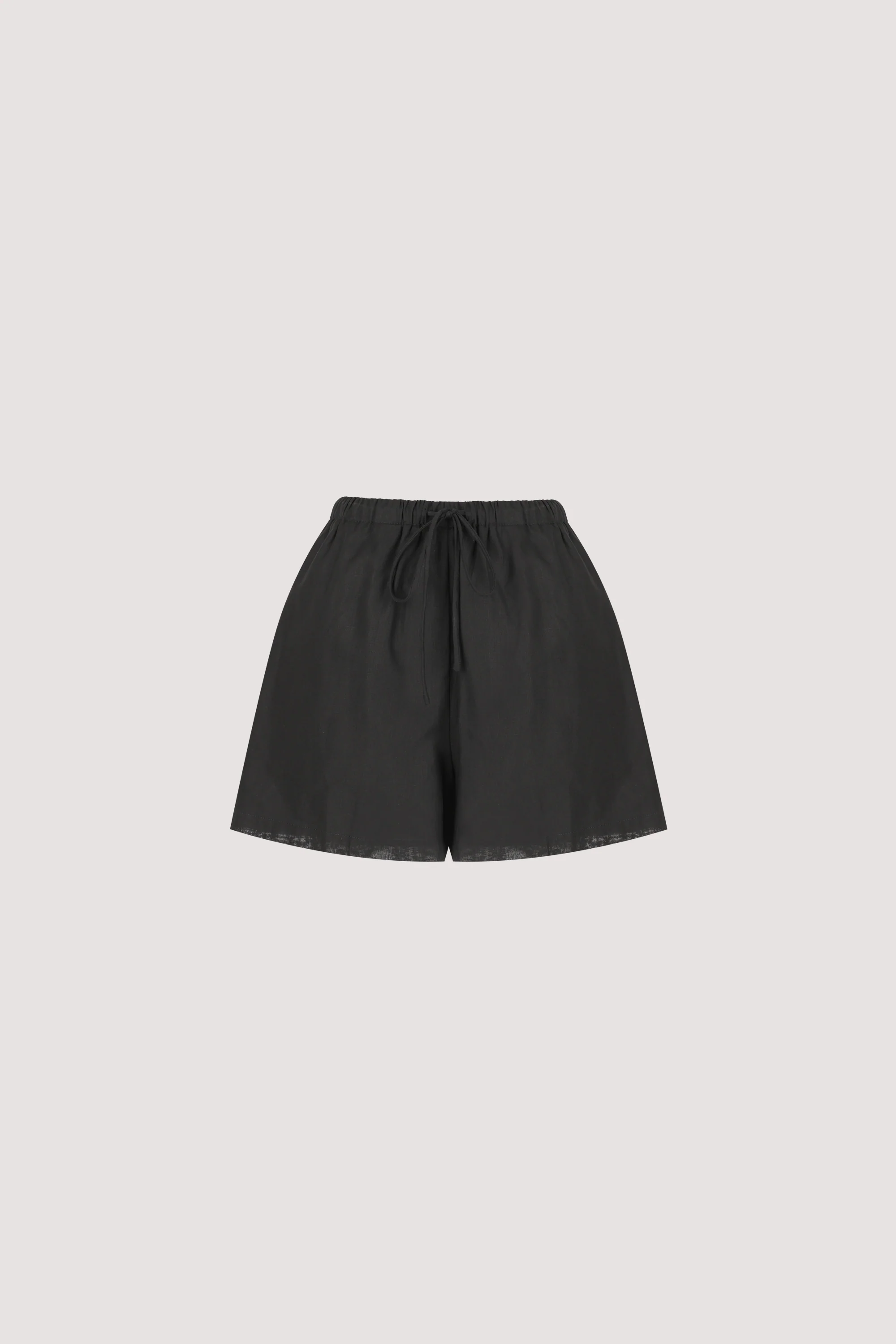 QUINN BLACK LINEN SHORT - Image 6
