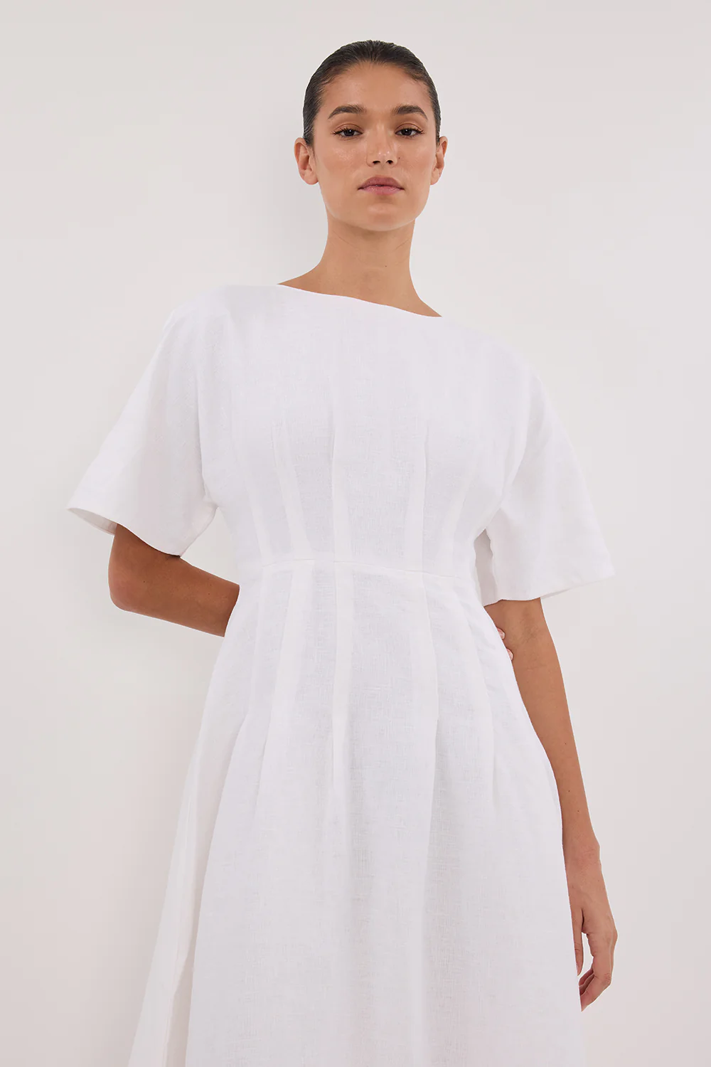 RAF OFF WHITE BOATNECK MIDI DRESS - Image 2