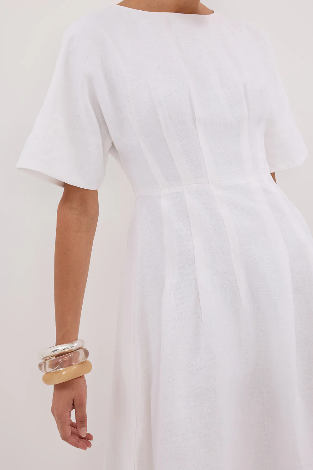 RAF OFF WHITE BOATNECK MIDI DRESS - Image 5