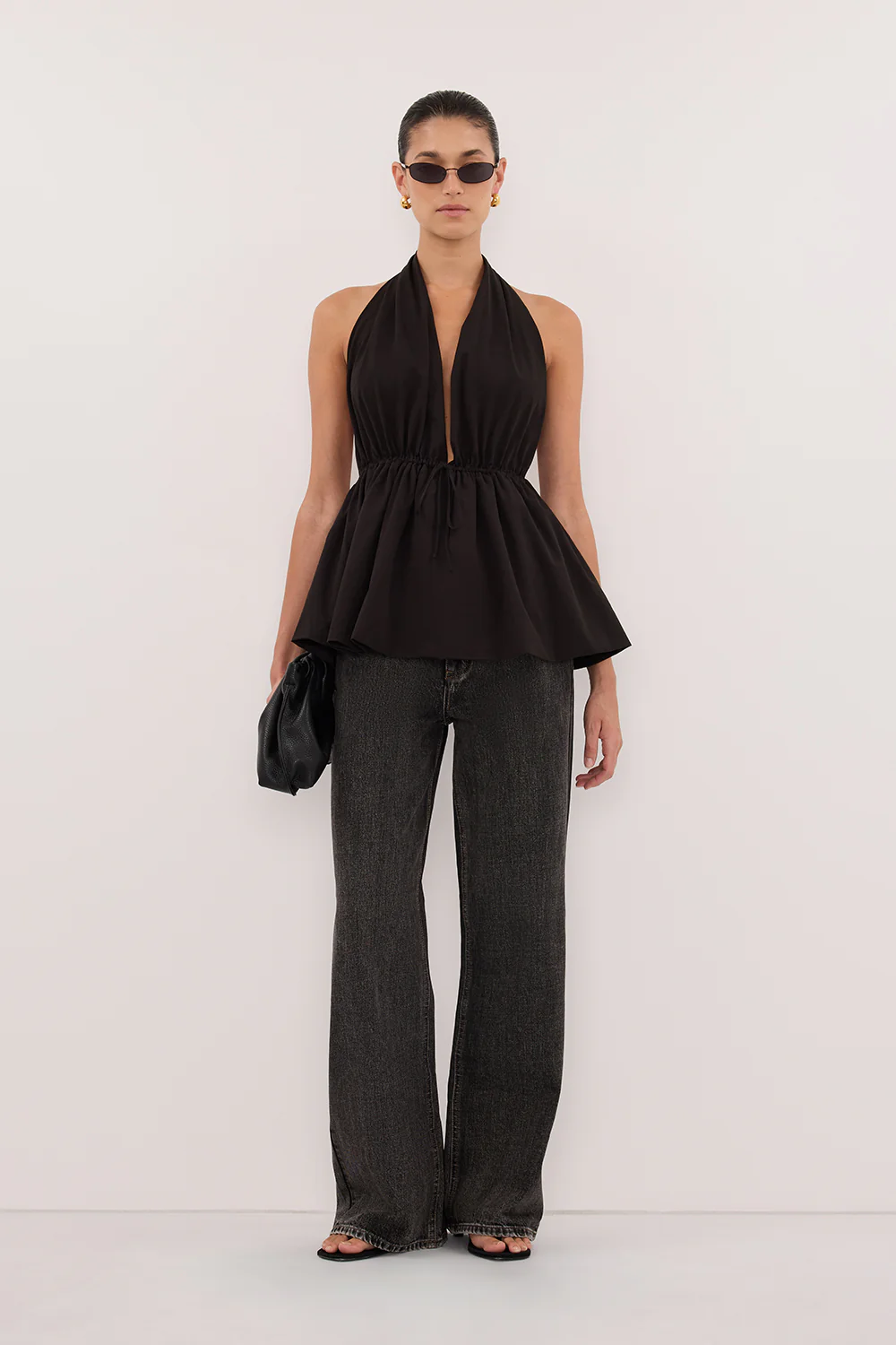 REAGAN 2.0 WASHED BLACK SLOUCHY JEAN