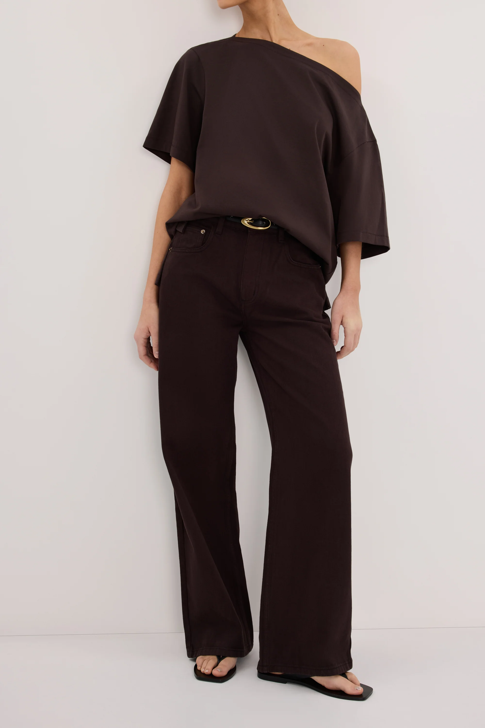 REAGAN 2.0 BURNT CHOC SLOUCHY JEAN - Image 2