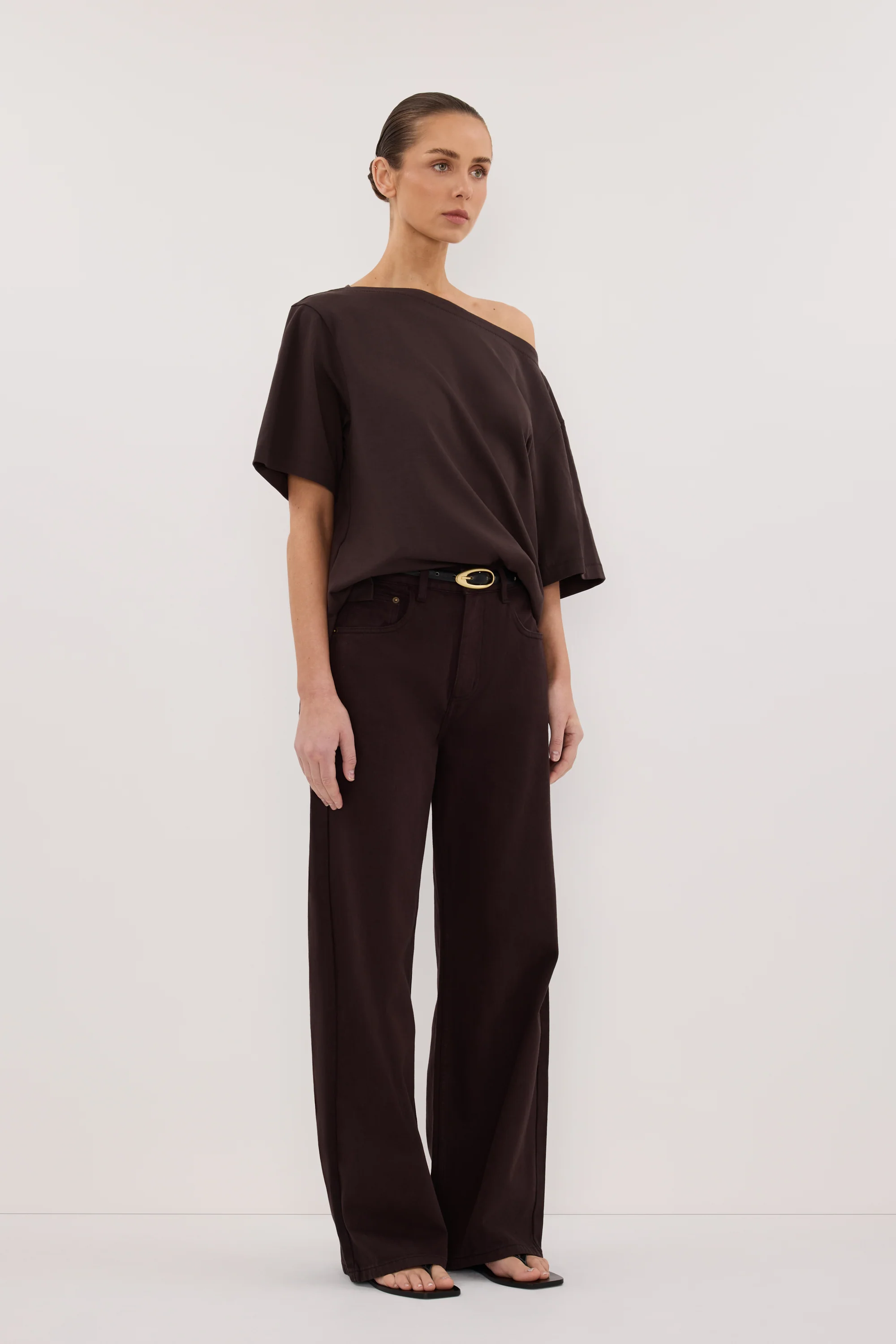 REAGAN 2.0 BURNT CHOC SLOUCHY JEAN - Image 3