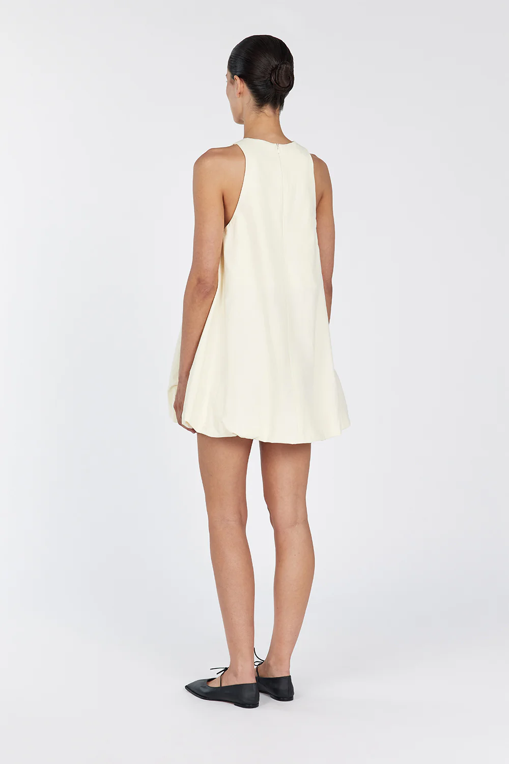 RENEE BUTTER HIGH NECK MINI DRESS - Image 4