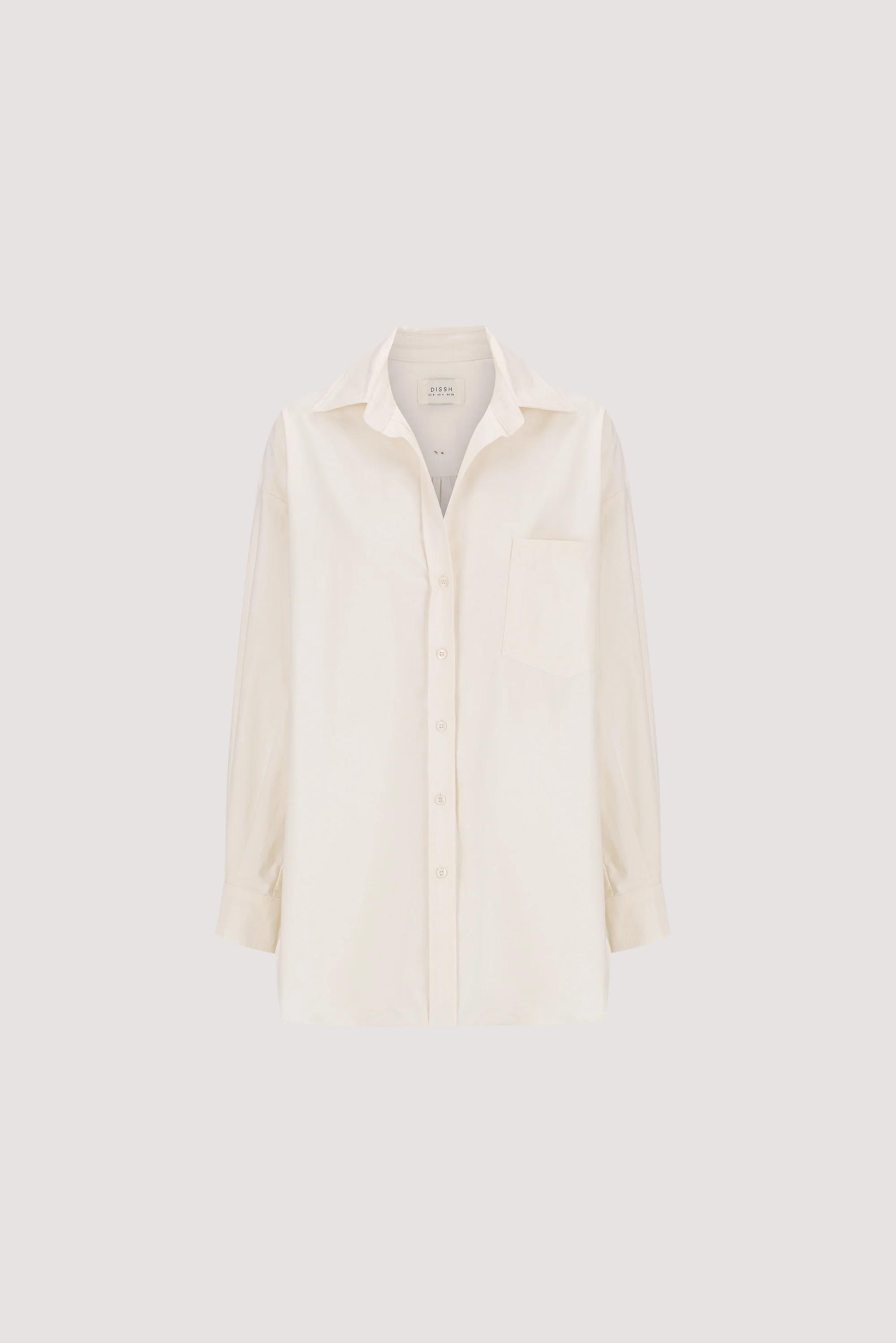 RHEA 2.0 CREAM OVERSIZED COTTON SHIRT - Image 7