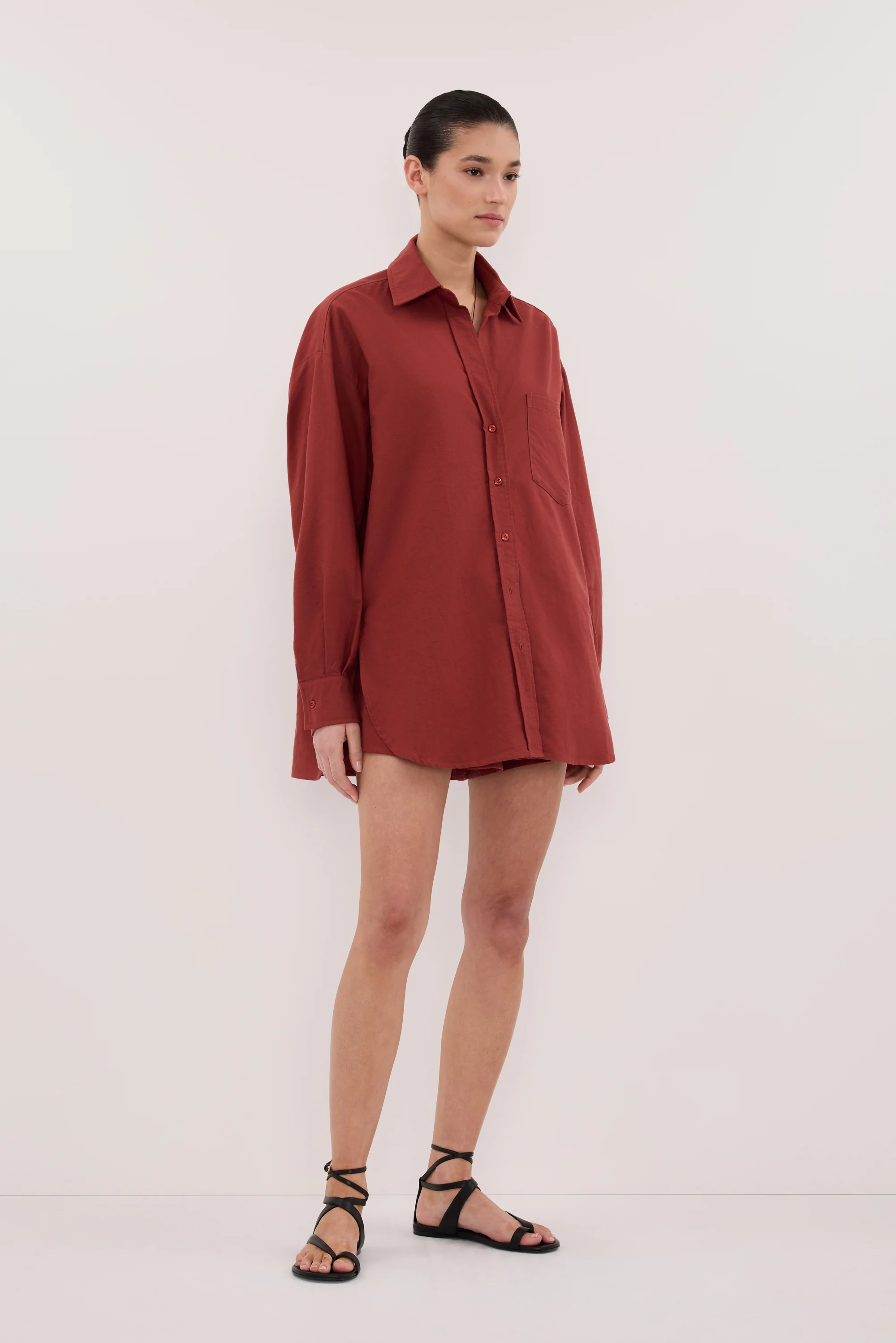 RHEA 2.0 SAHARA OVERSIZED COTTON SHIRT - Image 3