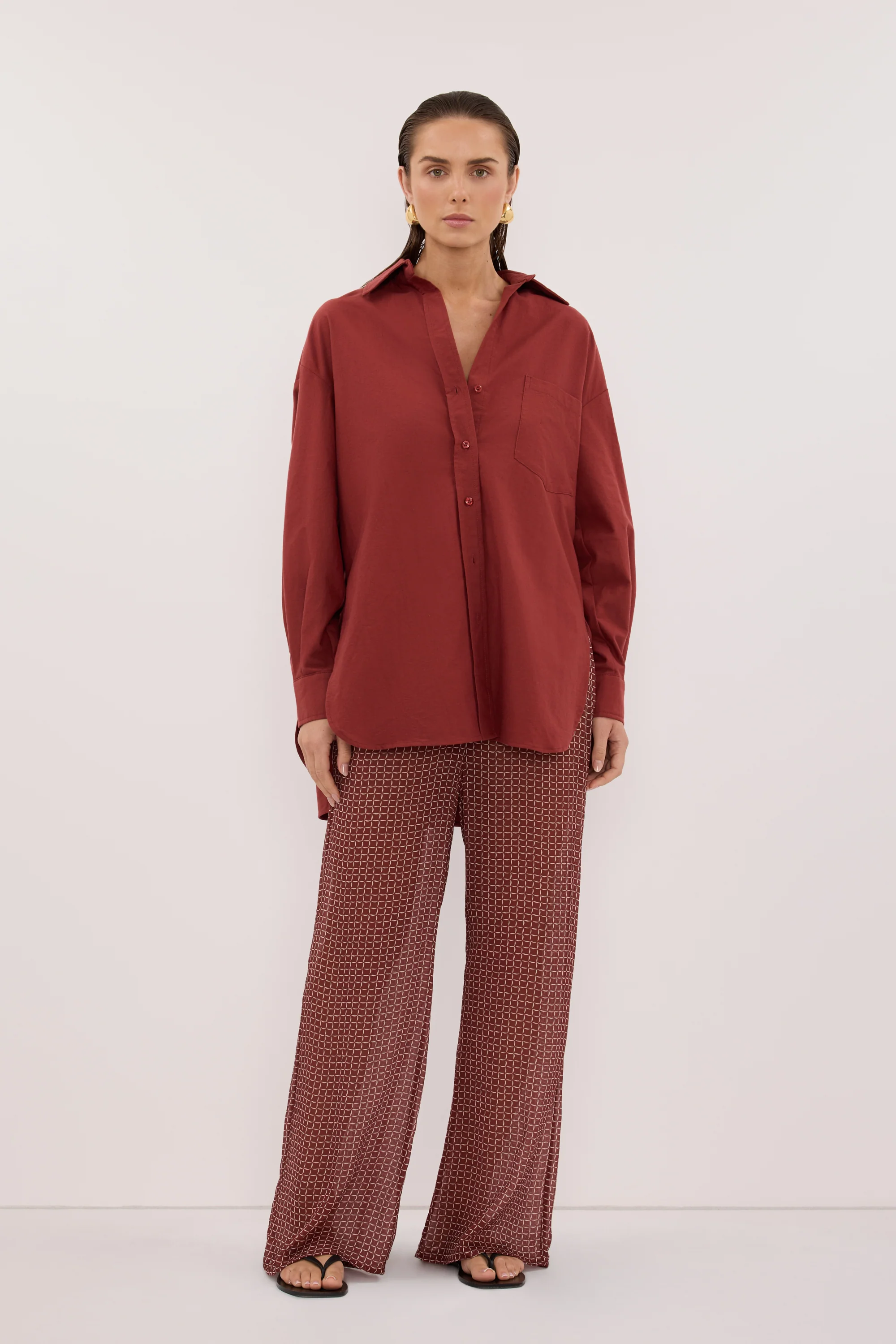 RHEA 2.0 SAHARA OVERSIZED COTTON SHIRT - Image 6
