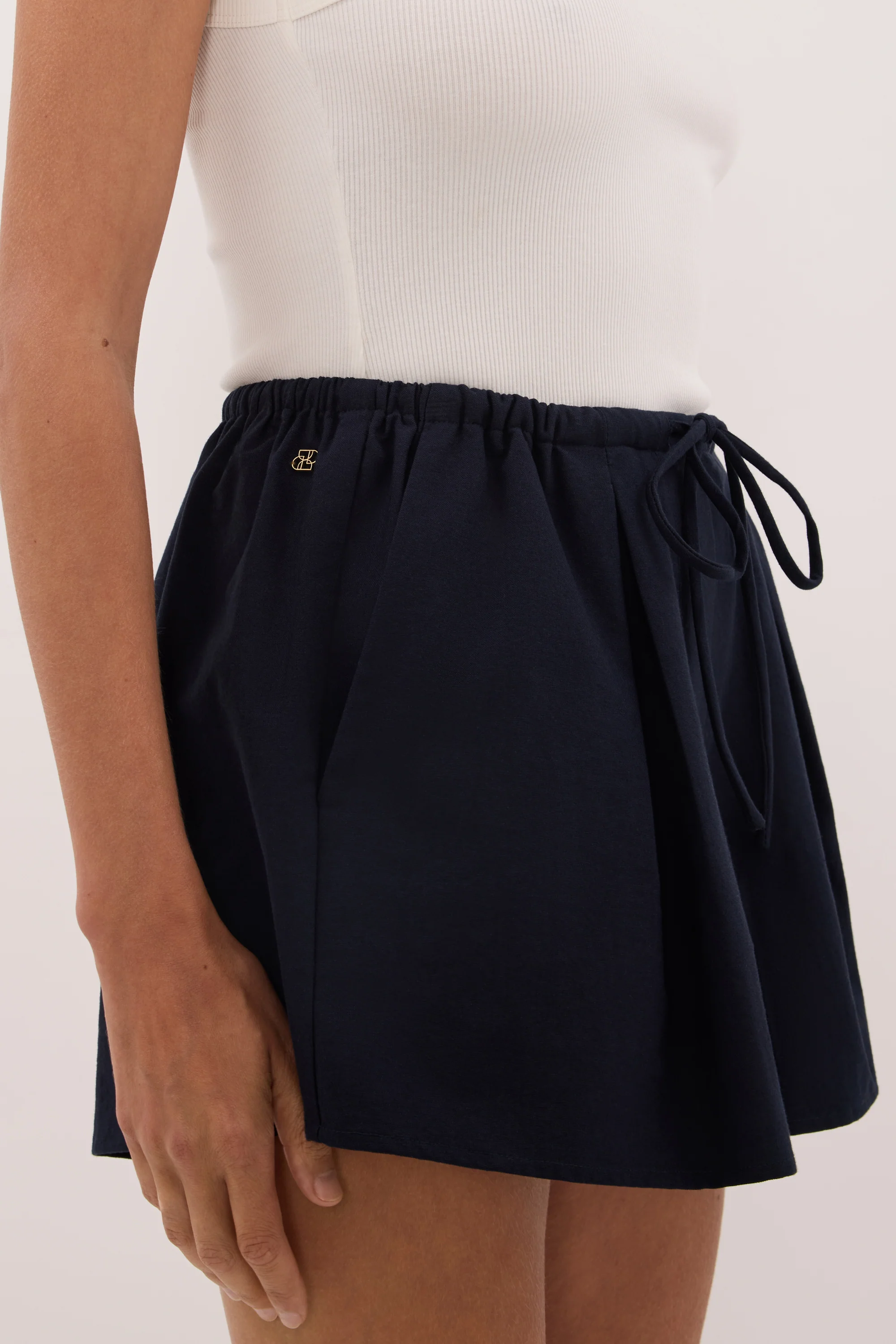 RHEA INK DRAWSTRING COTTON SHORT - Image 5