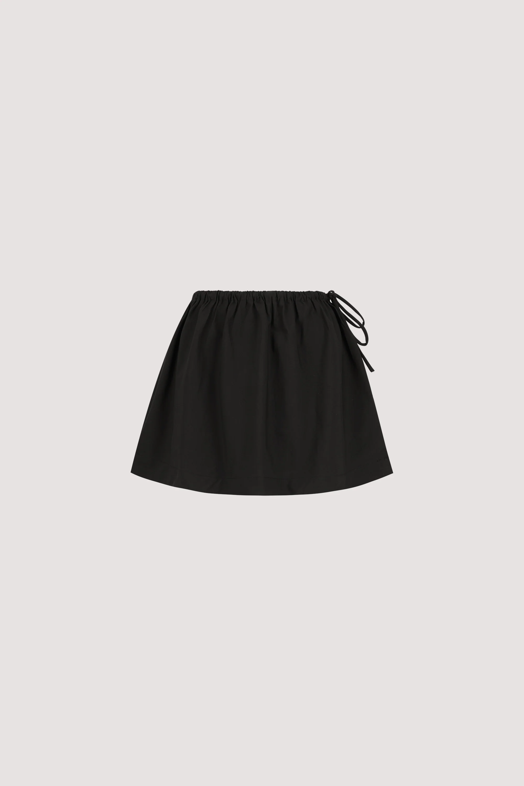 ROMI BLACK COTTON MINI SKIRT - Image 8