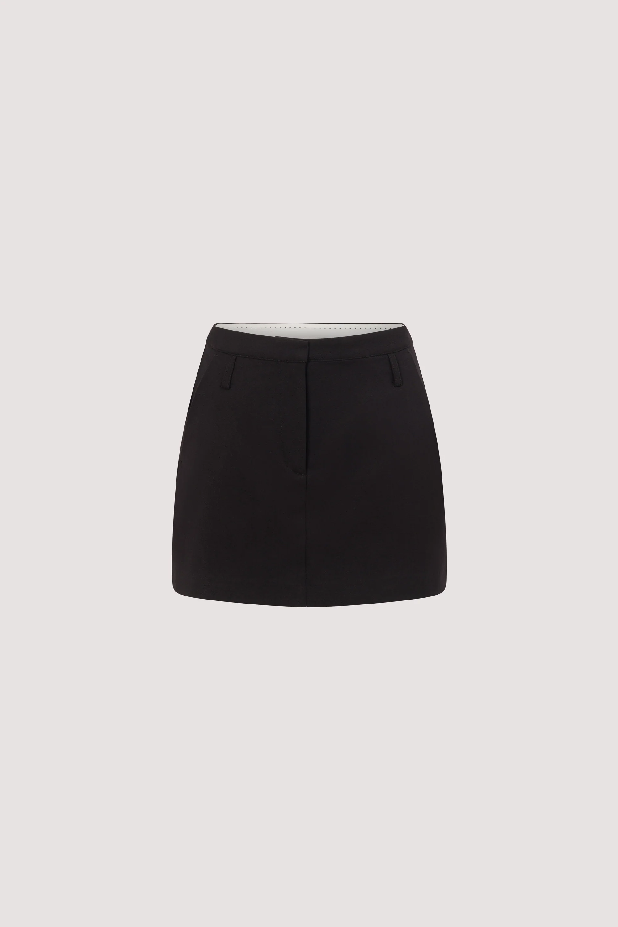 ROSLYN BLACK TAILORED SKORT - Image 6