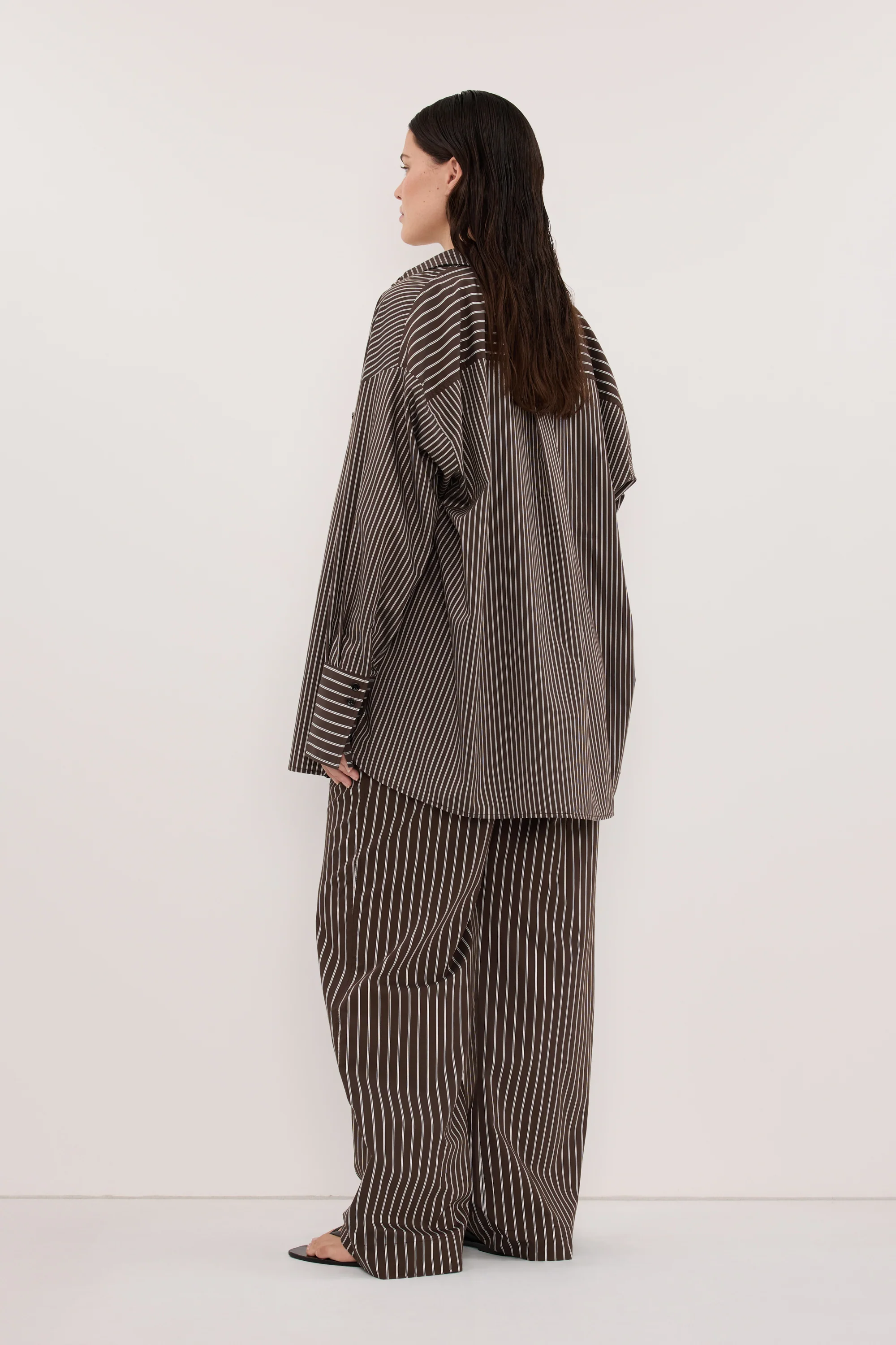 SABLE BITTER CHOC SILK BLEND PANT - Image 7