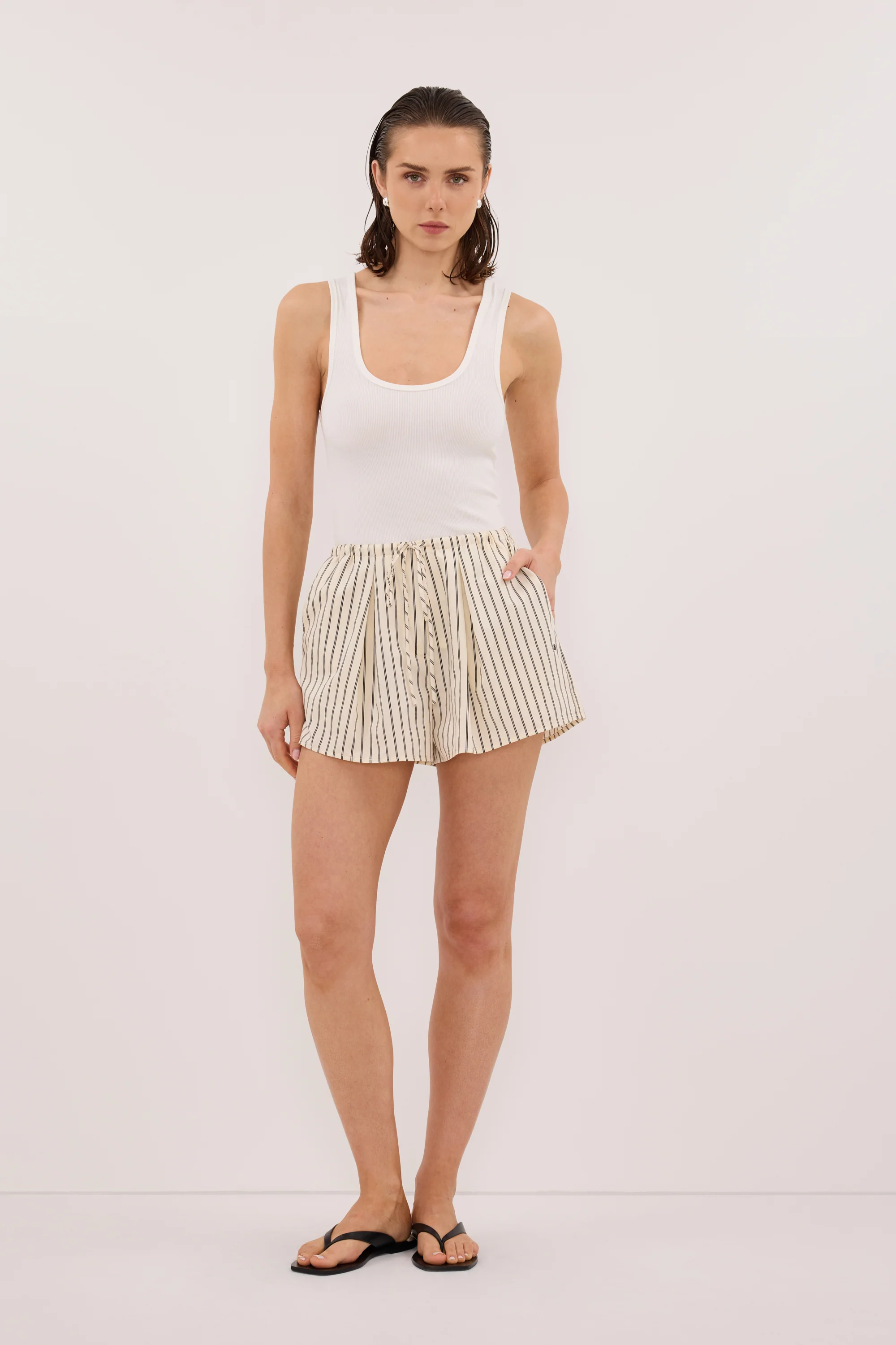 SABLE CREAM SILK BLEND SHORT - Image 4