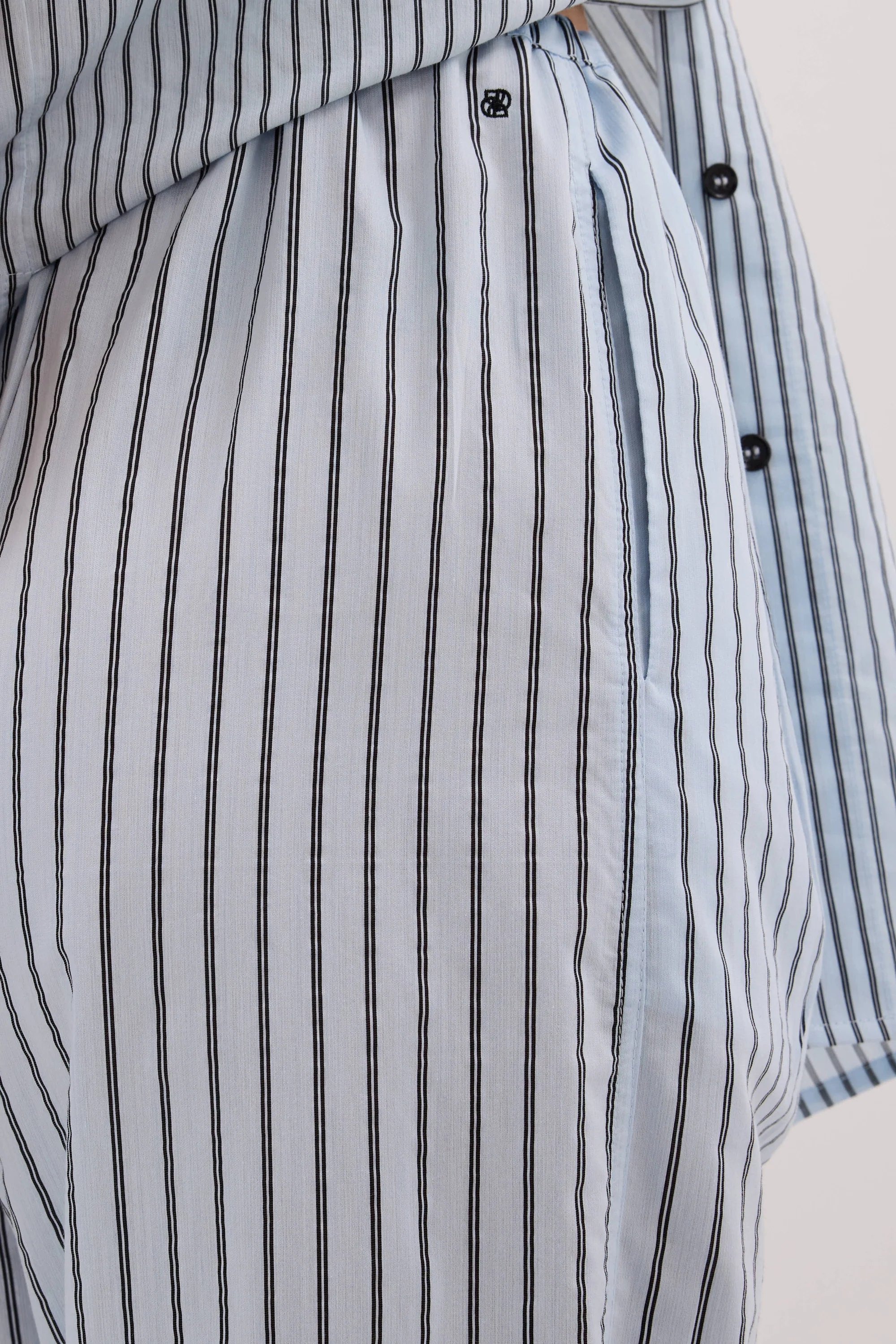 SABLE ICE BLUE SILK BLEND PANT - Image 5