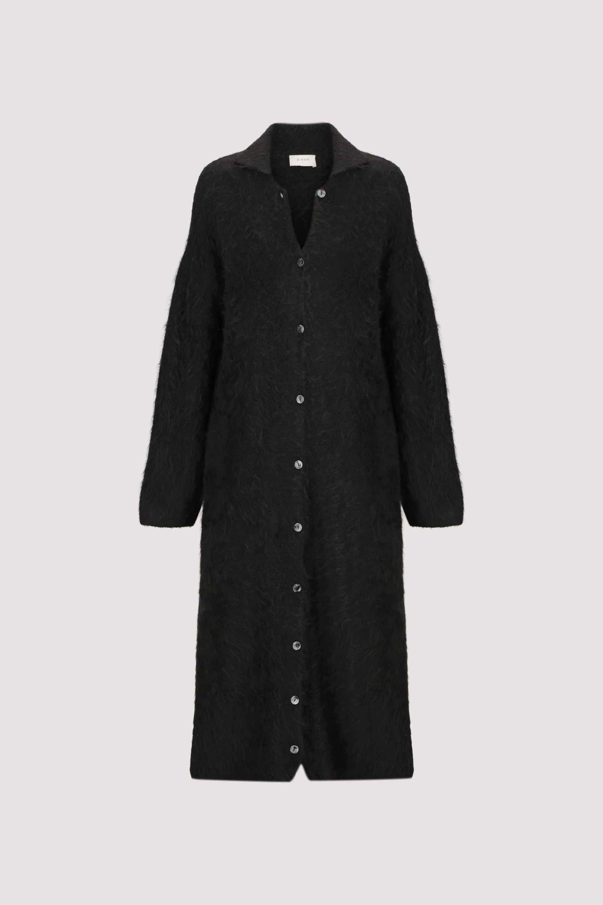 SALMA BLACK CARDIGAN COAT - Image 6