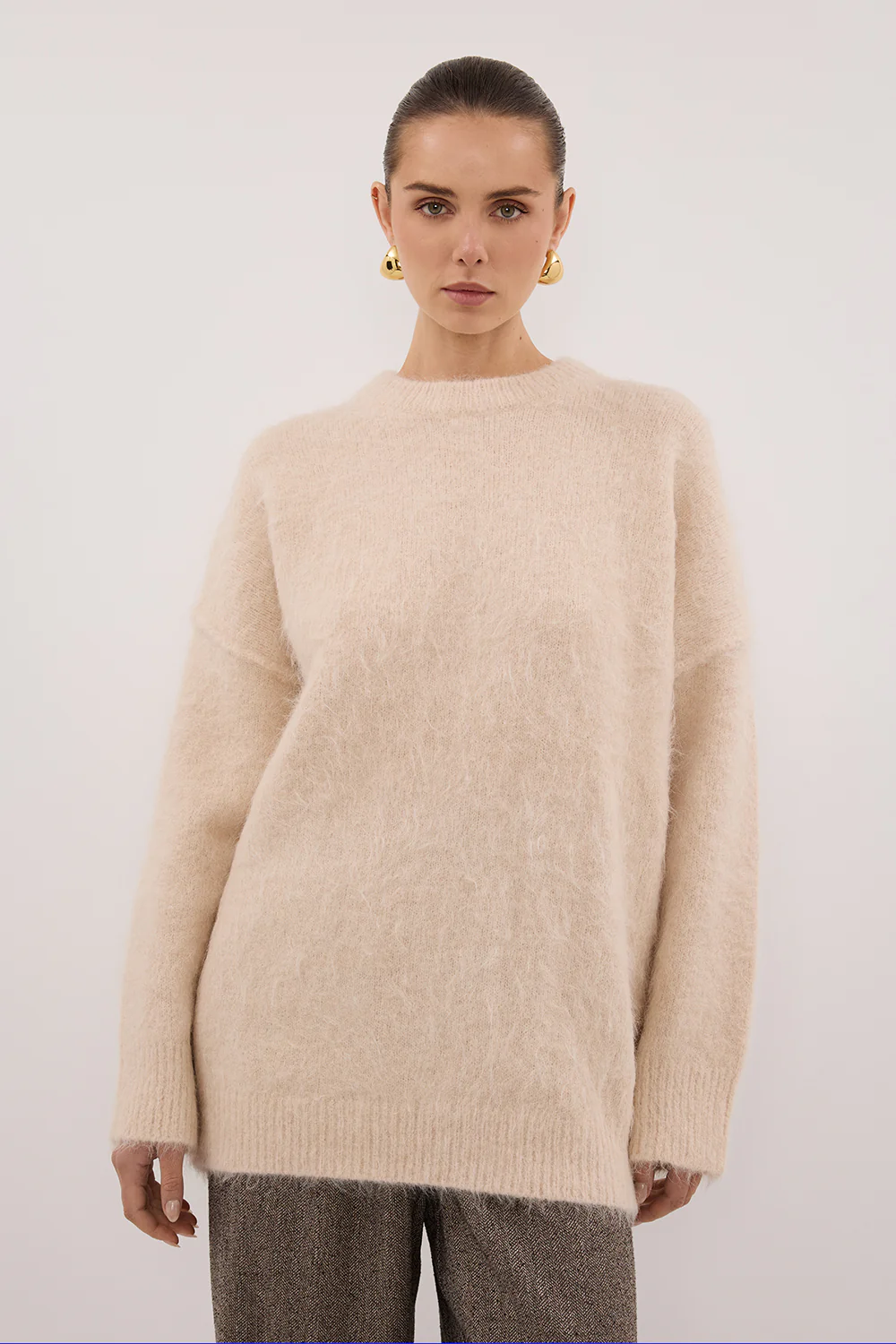 SALMA CREAM LONGLINE JUMPER - Image 6