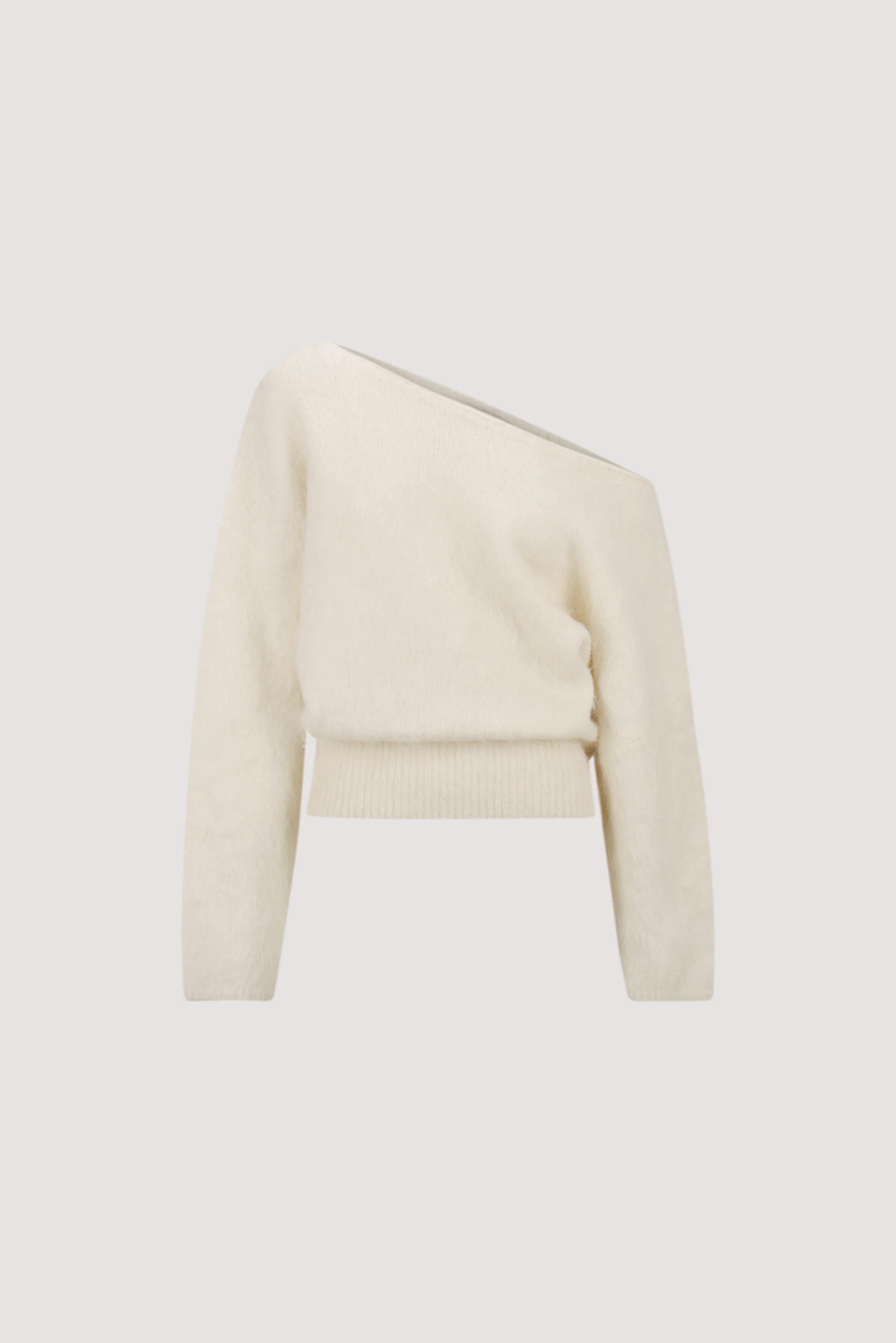 SALMA IVORY ASYM KNIT JUMPER - Image 6
