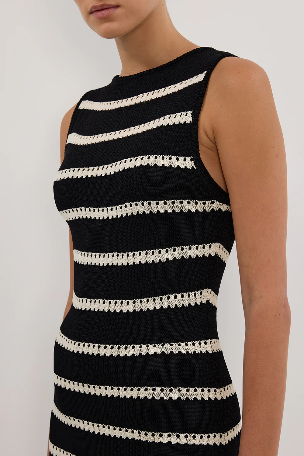 SAM STRIPE BOAT NECK MAXI DRESS - Image 5
