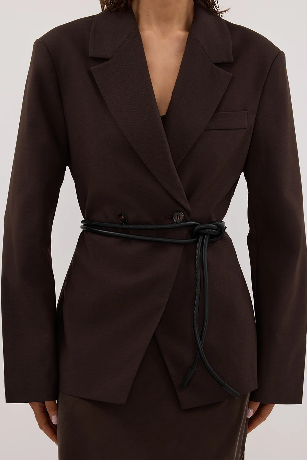 SANCIA THE MATTEO BLACK WRAP BELT - Image 2