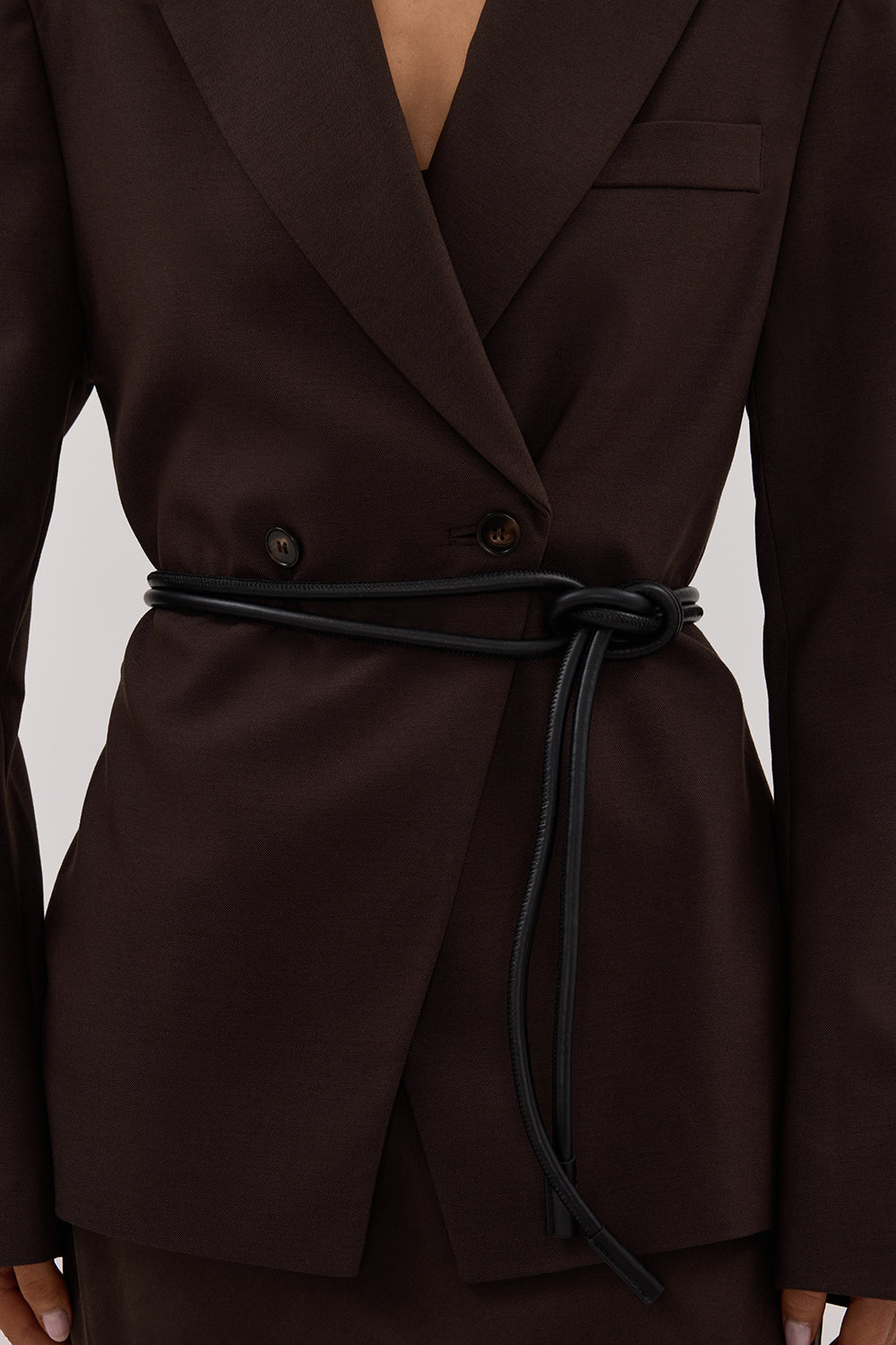 SANCIA THE MATTEO BLACK WRAP BELT - Image 3