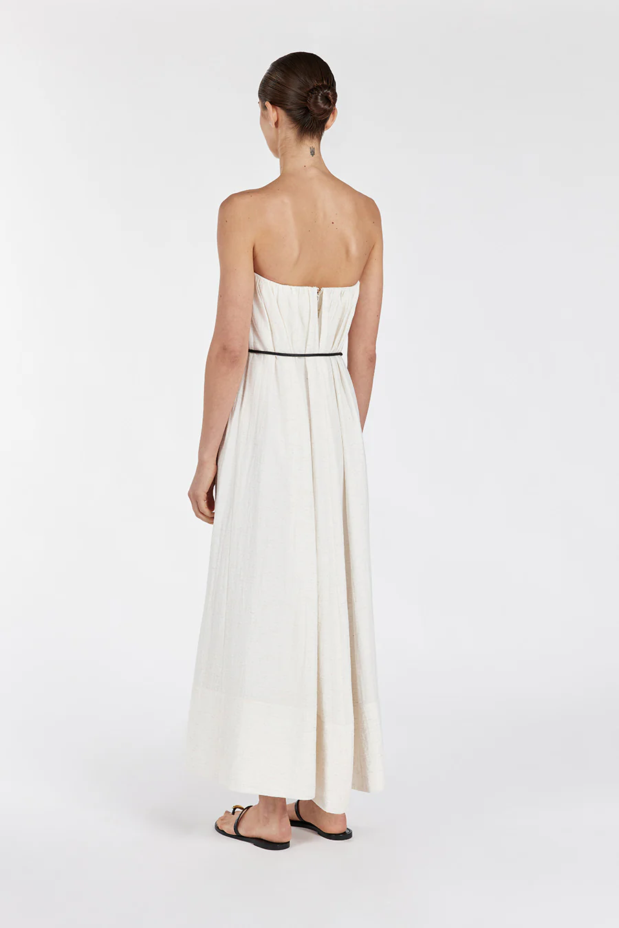 SHANIYA CREAM MARLE MIDI DRESS - Image 4