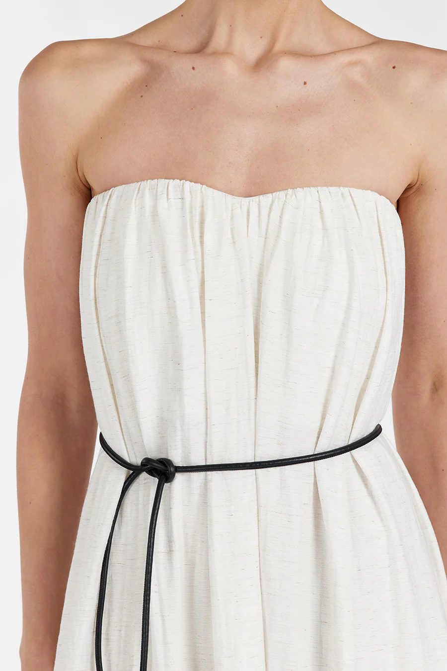 SHANIYA CREAM MARLE MIDI DRESS - Image 5
