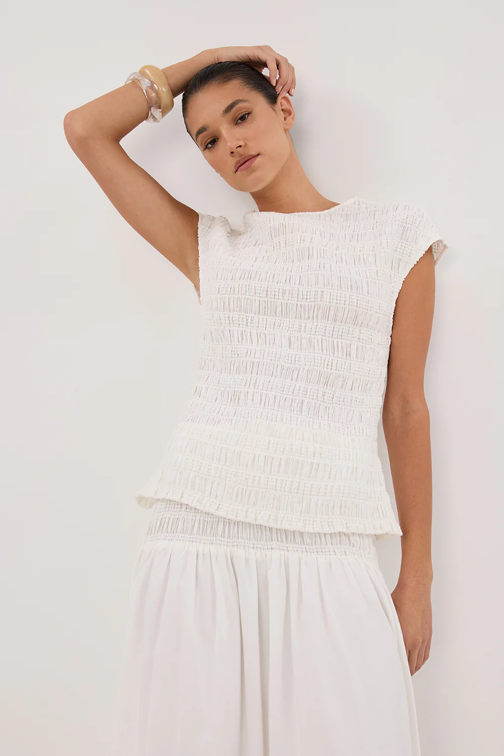 SIERRA WHITE TEXTURED TOP - Image 2