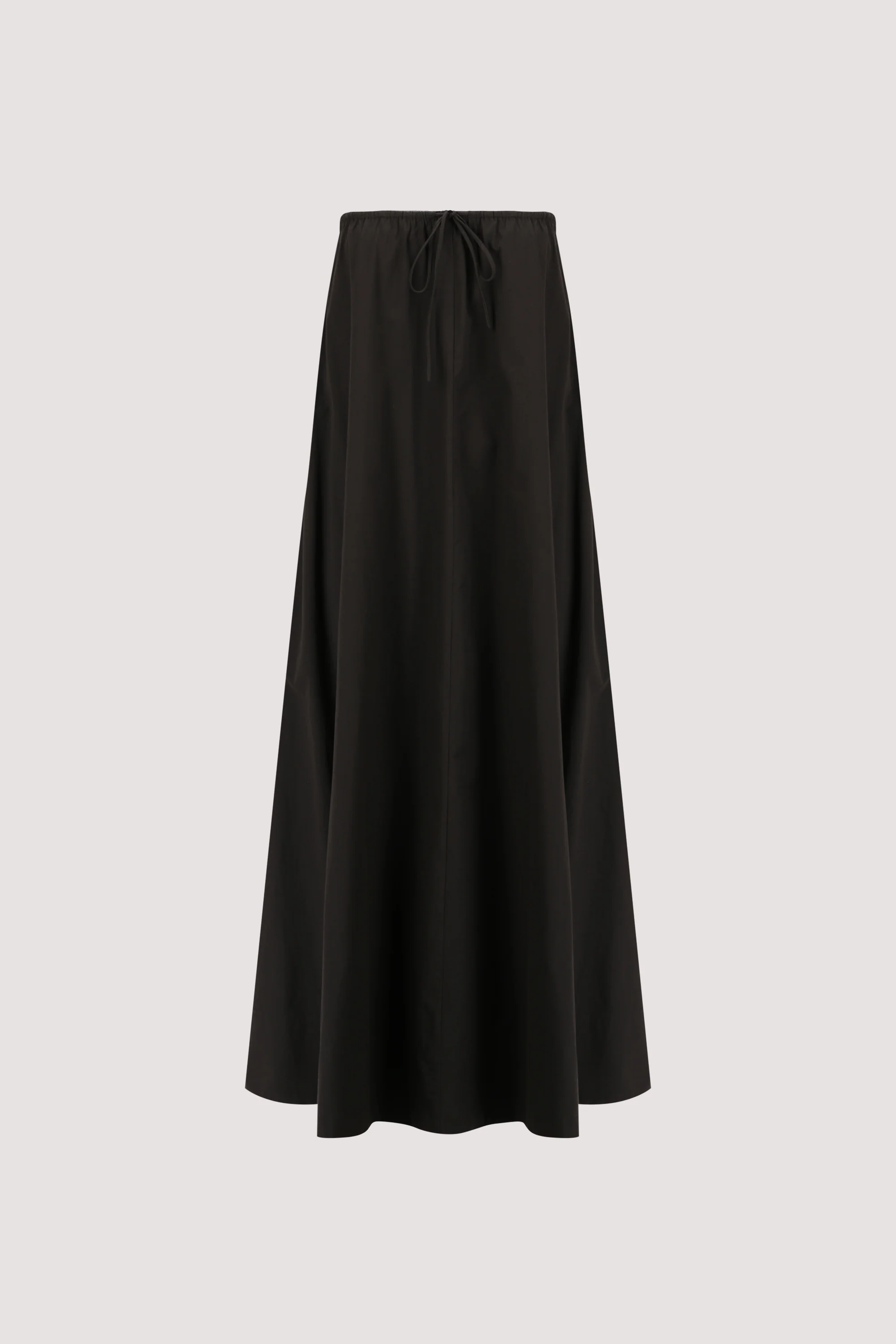 SOMMER BLACK STRAPLESS POPLIN MIDI DRESS - Image 8