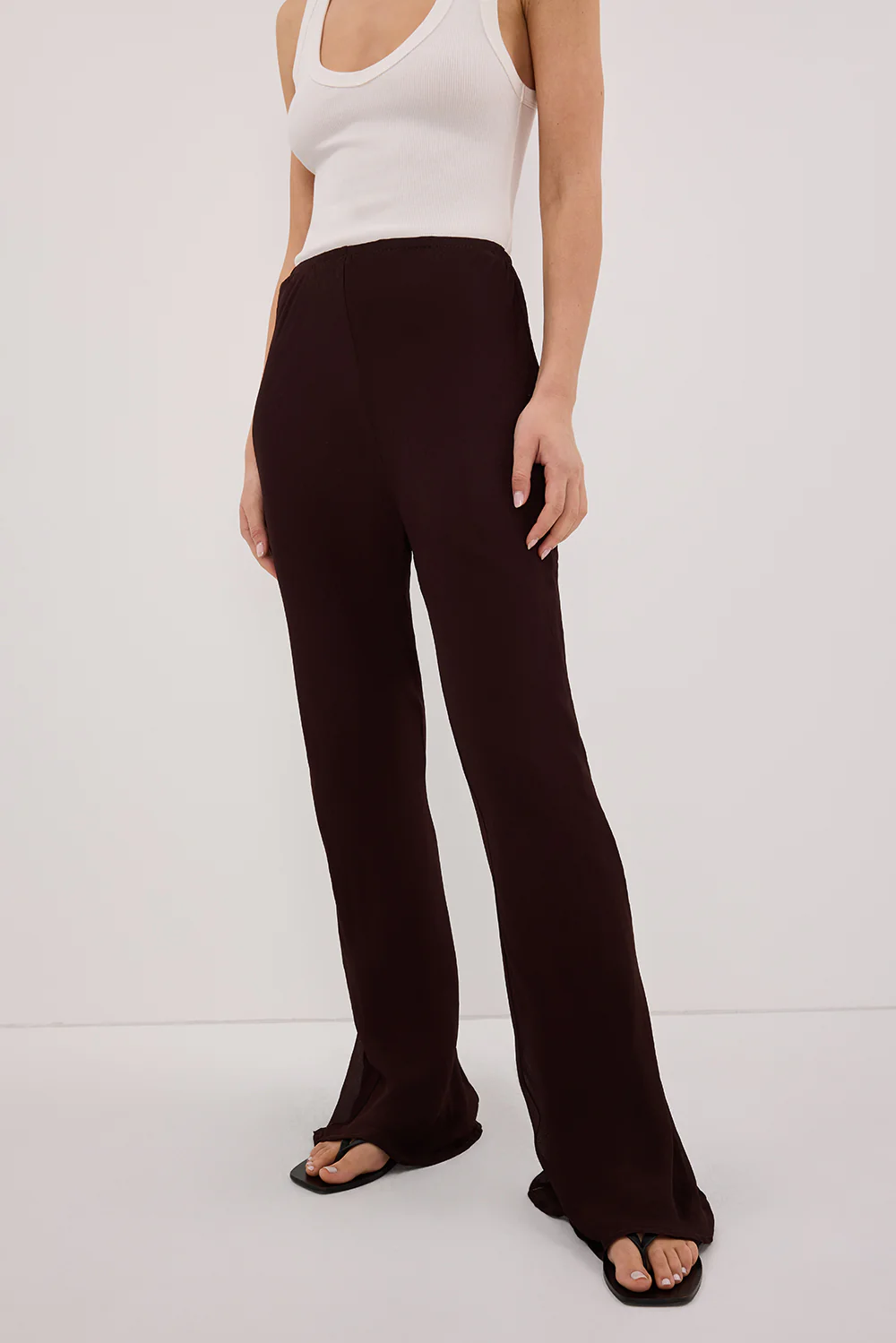 SUNTIA DARK CHOC BIAS PANTS - Image 2