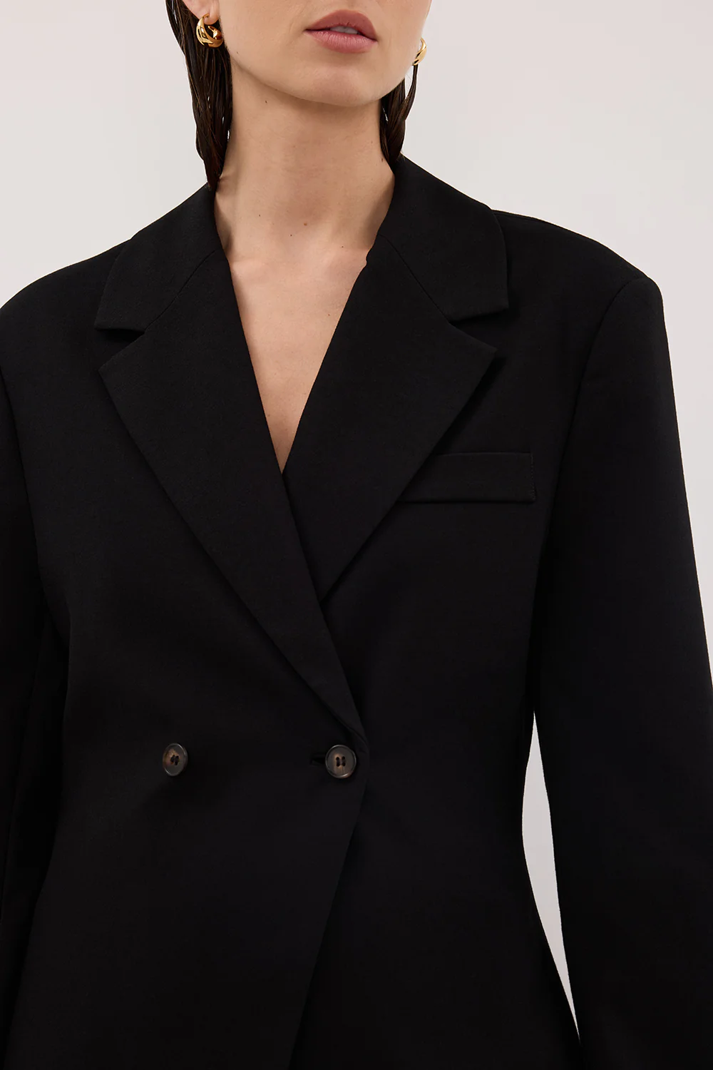 SURI BLACK CINCHED BLAZER - Image 6