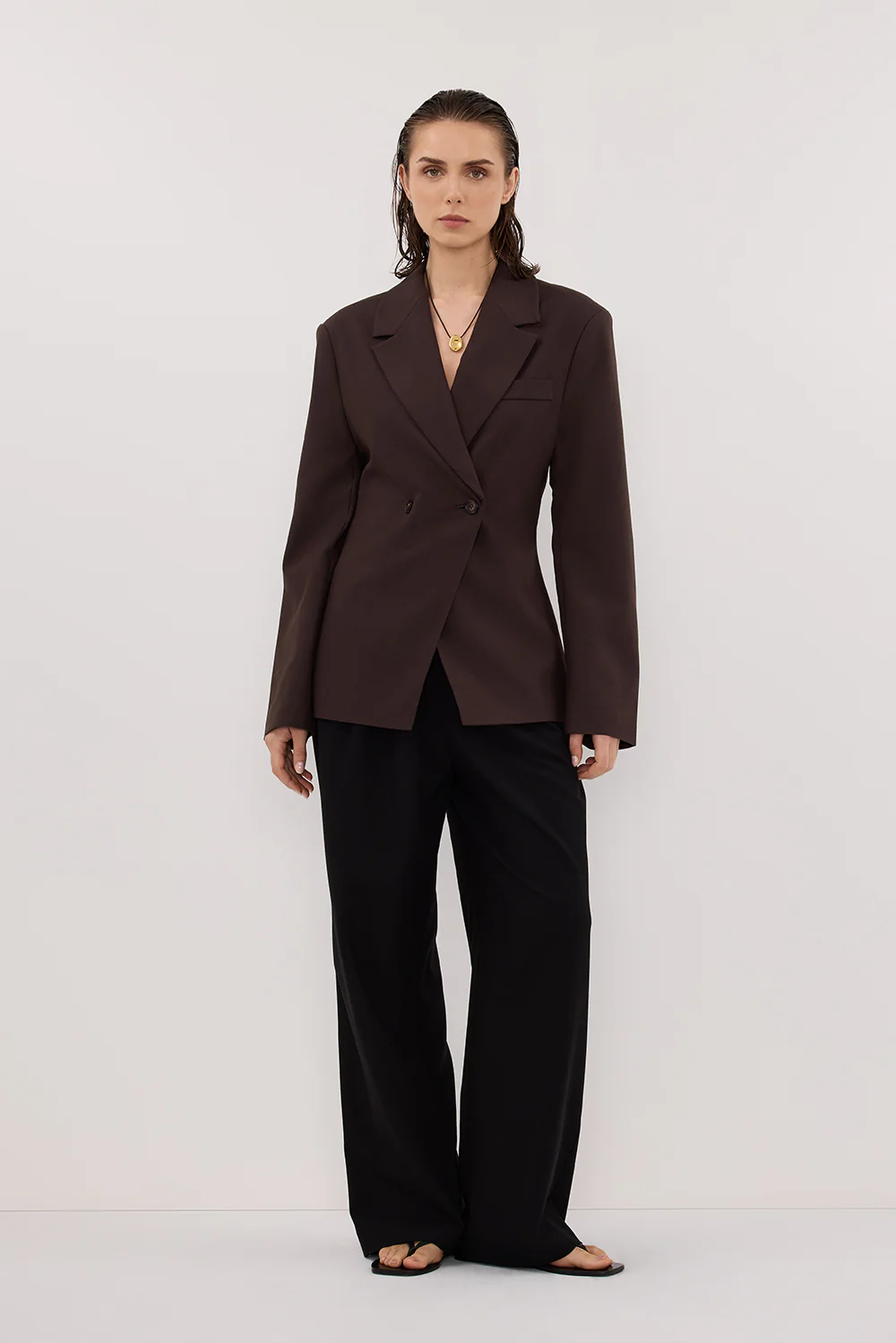 SURI ESPRESSO CINCHED BLAZER - Image 6