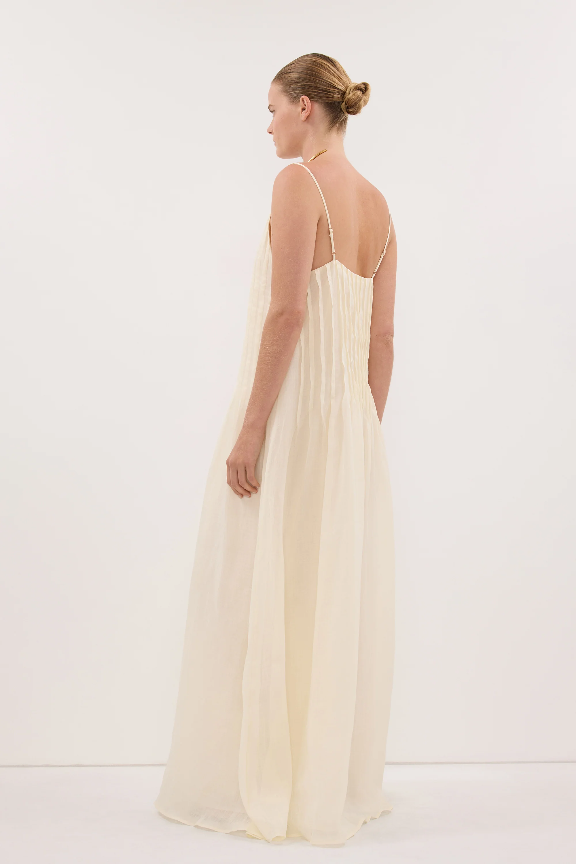 TAHLIA STRAW RAMIE MAXI DRESS - Image 4