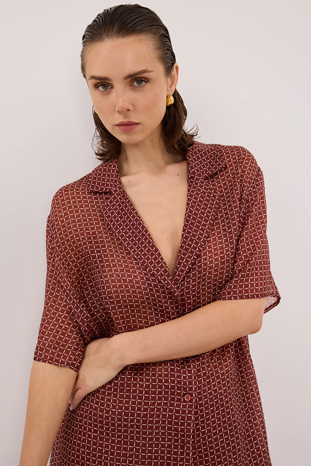 TIA SAHARA MICRO CHECK SHIRT - Image 2