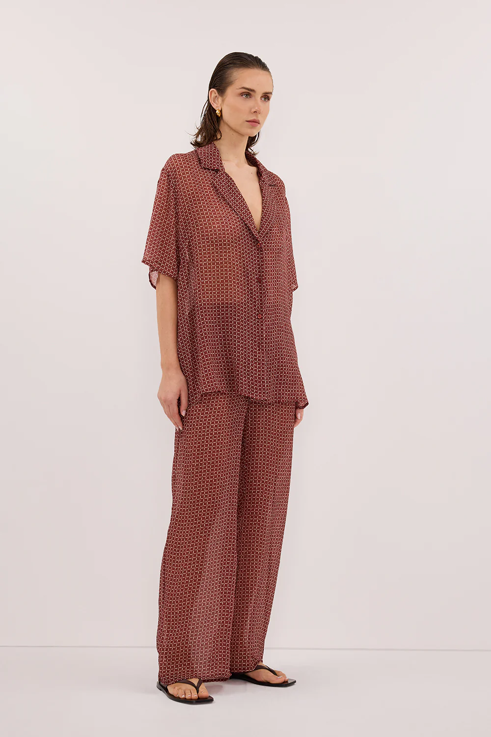 TIA SAHARA MICRO CHECK SHIRT - Image 3