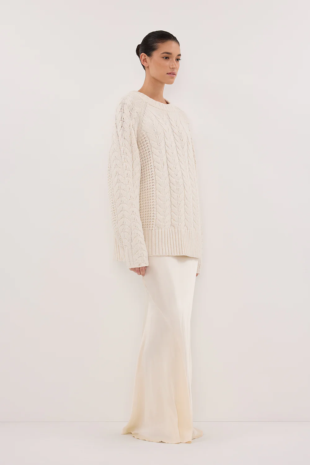 TOM CREAM CABLE LONGLINE JUMPER - Image 3