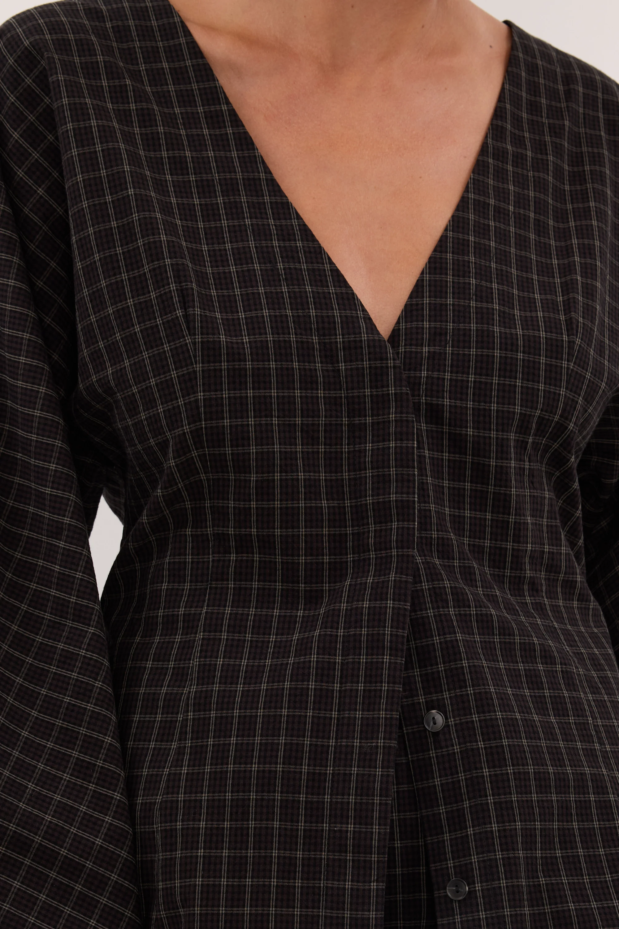 TOVA INK CHECK FITTED SHIRT - Image 11