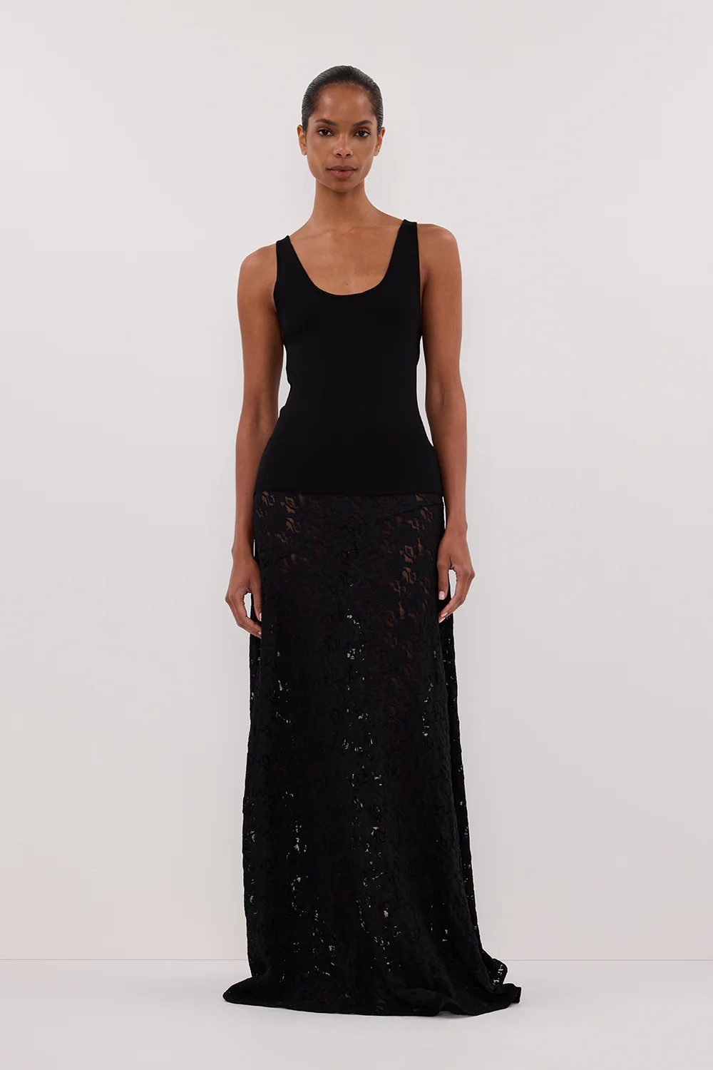 TROY BLACK KNIT TANK