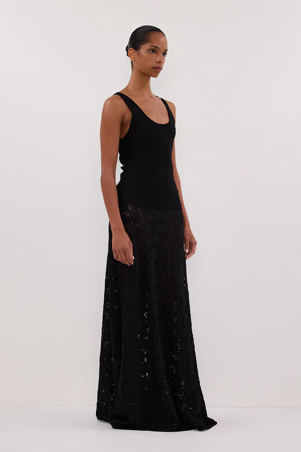 TROY BLACK KNIT TANK - Image 3