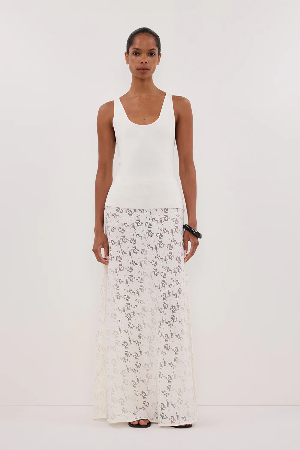 TROY WHITE KNIT TANK