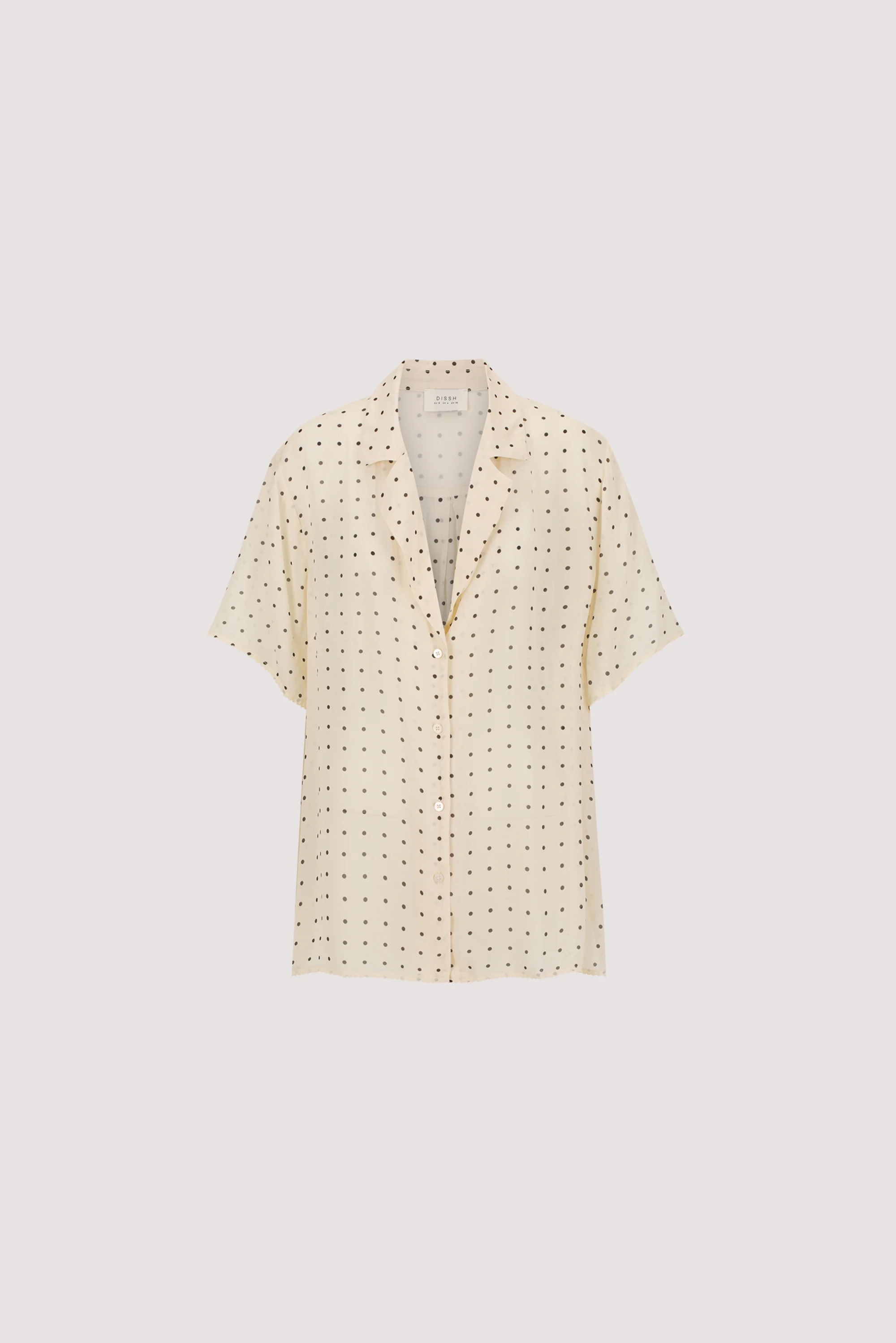VANESSA SANDSTONE OVERSIZED SHORT SLEEVE RESORT SHIRT - Image 6